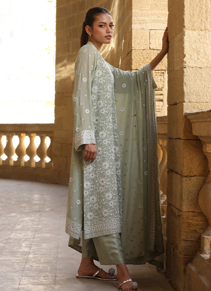 3 PC Embroidered Suit12455501360030