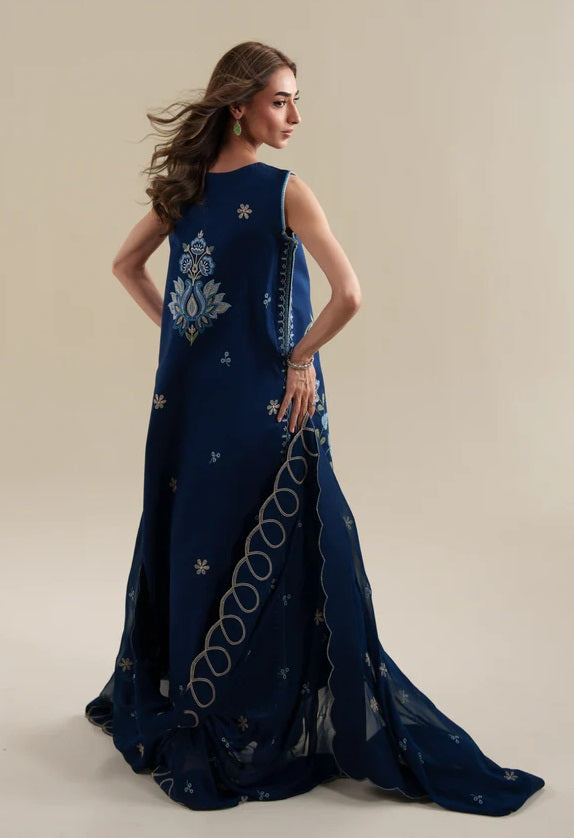 Zaib Luxury Lawn Embroidered 3Pc Unstitched Suit NPA3 - PA-0050