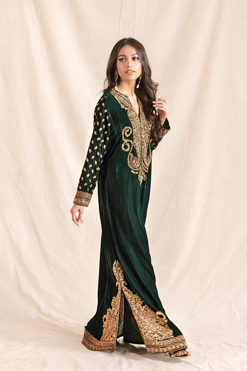 Etoile Dorée Emerald Kaftan