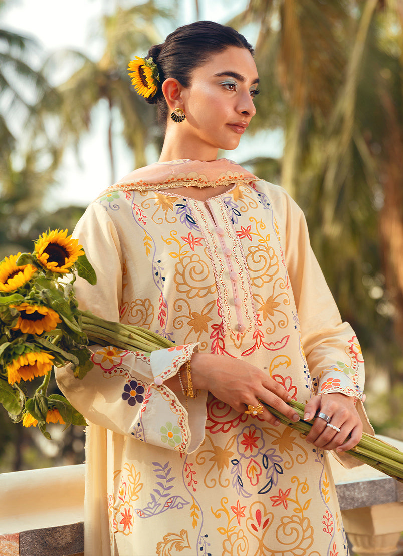 Printed 3 PC Suit