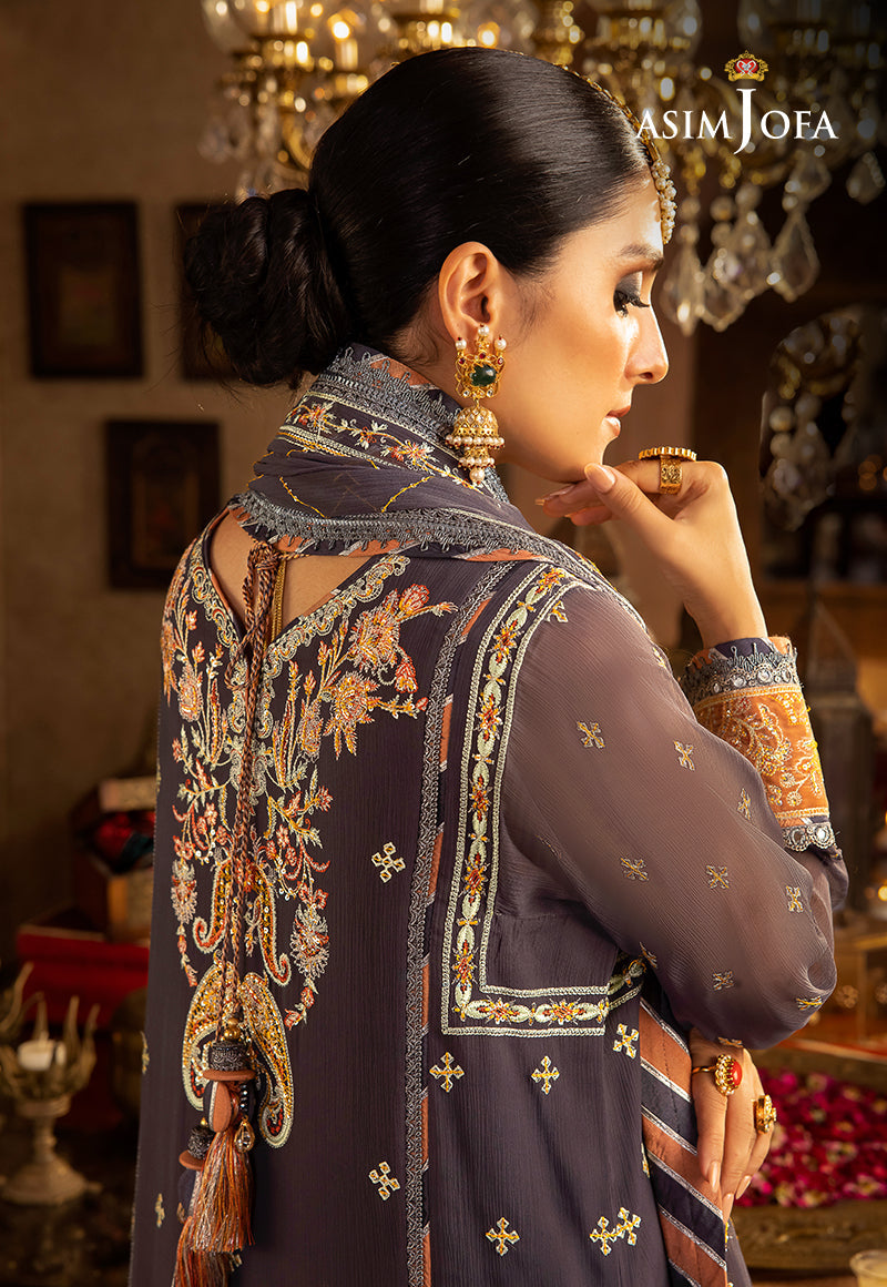 AJVF-04 EMBROIDERED CHIFFON 3 PCS