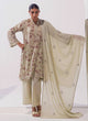 3 Pc Embroidered Printed Suit