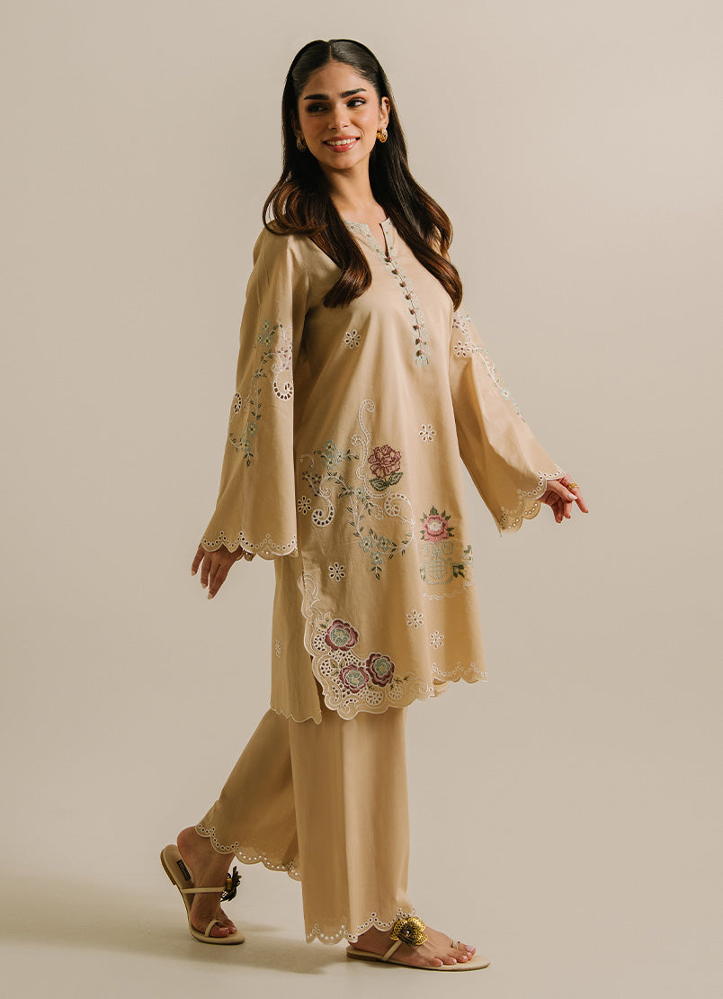Embroidered CO-ORD Set - 14472401704020