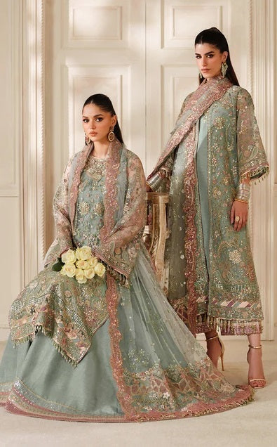 Baroque CH14-06 Luxury Chiffon Embroidered 3Pc Unstitched Suit PA-151