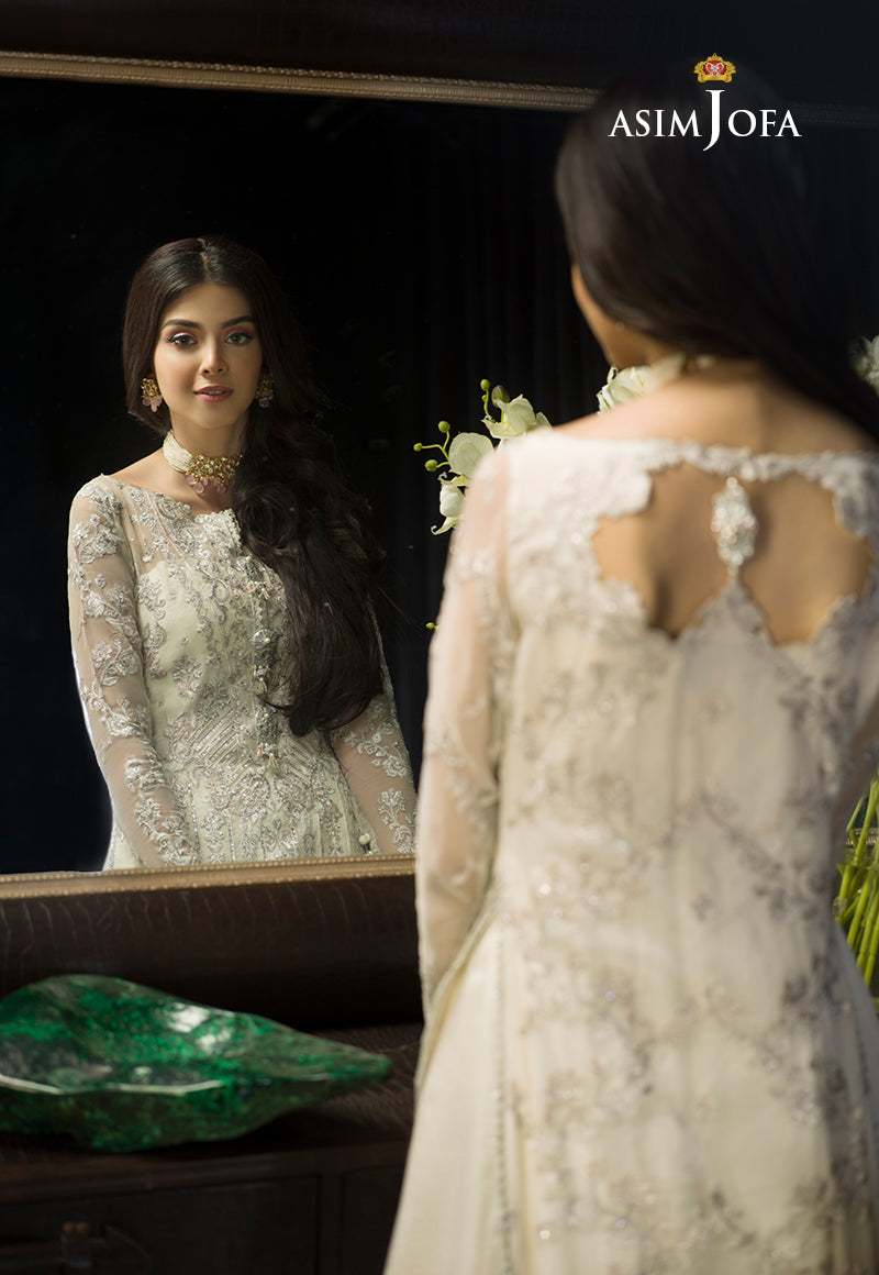 AJN-21 EMBROIDERED ORGANZA 3 PCS
