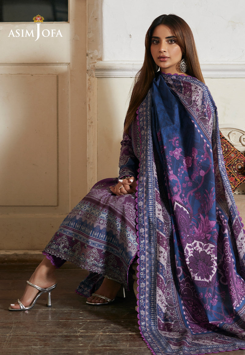 AJS-14 EMBROIDERED LAWN 2 PCS