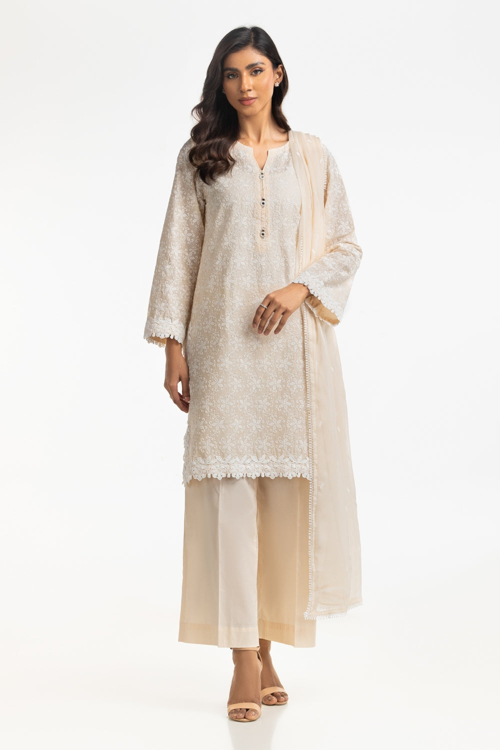 3PC Lawn Embroidered Suit