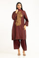 3PC Jacquard Embroidered Suit
