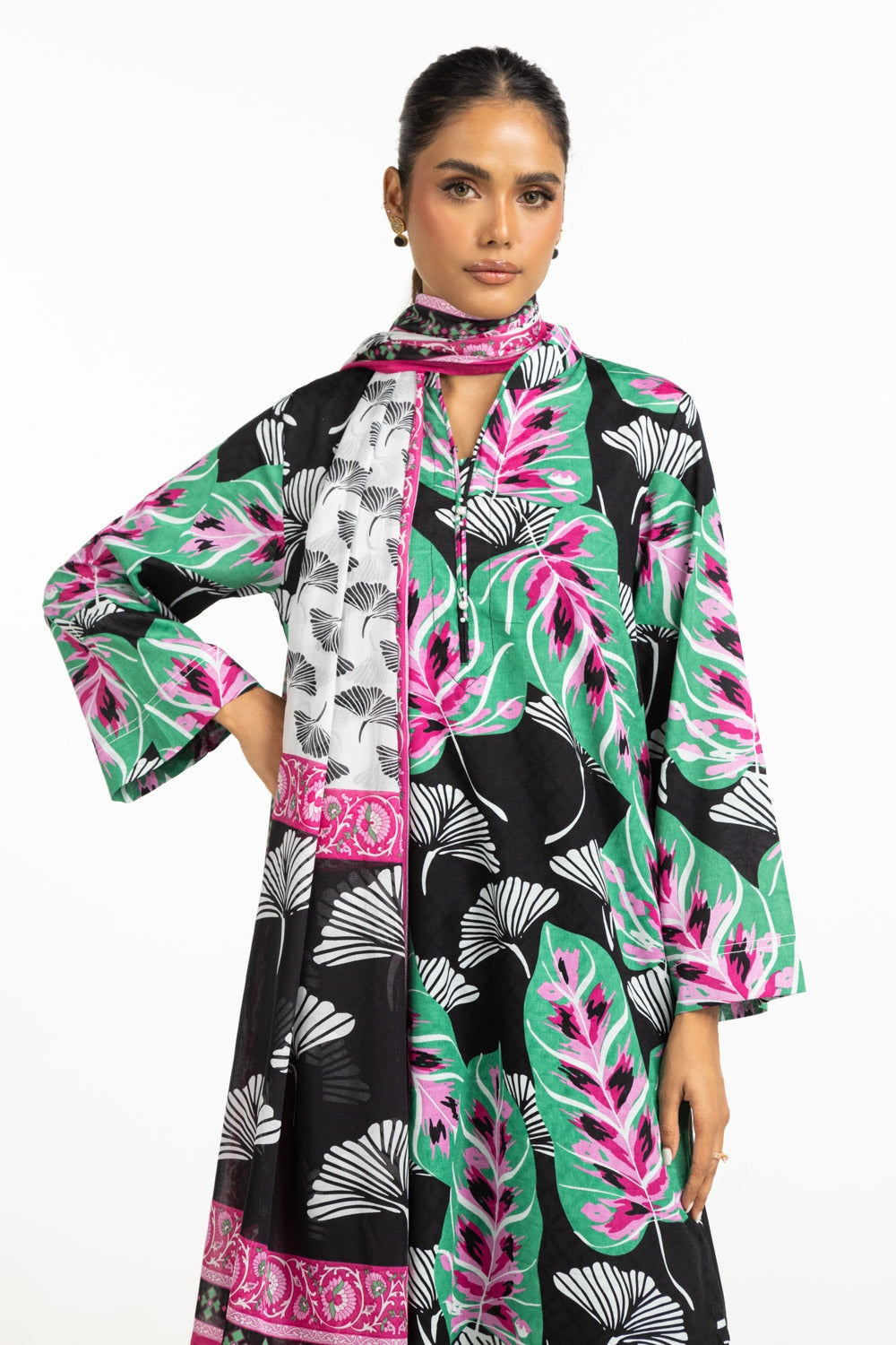 3PC Jacquard Printed Suit