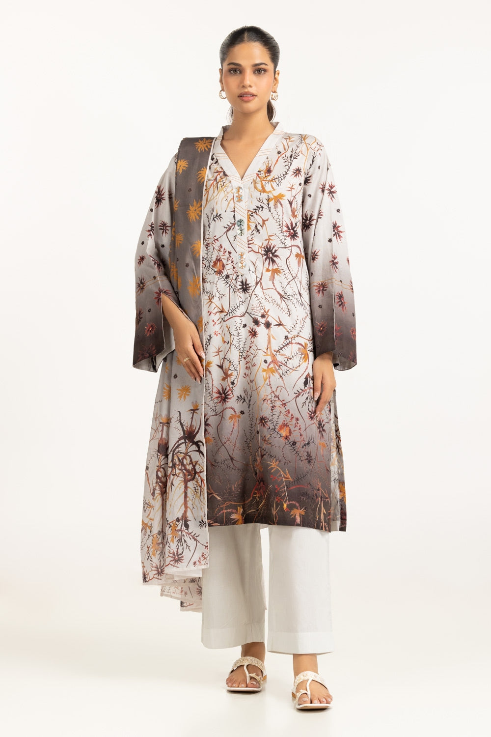 3PC Jacquard Printed Suit
