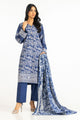 3Pc Lacquer Printed Swiss Voile Embroidered Suit Iustksd-635S