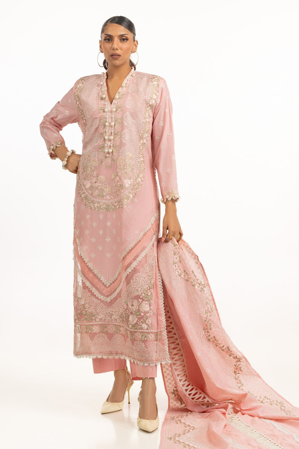 3PC Lawn Embroidered Suit