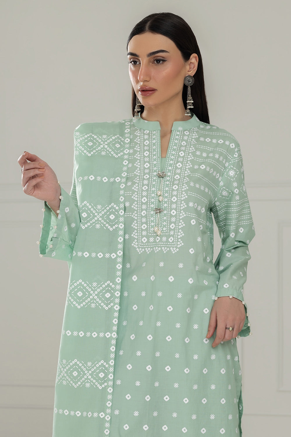 3PC Lawn Lacquer Printed Suit