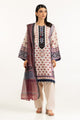 3Pc Lawn Printed Suit With Embroidered