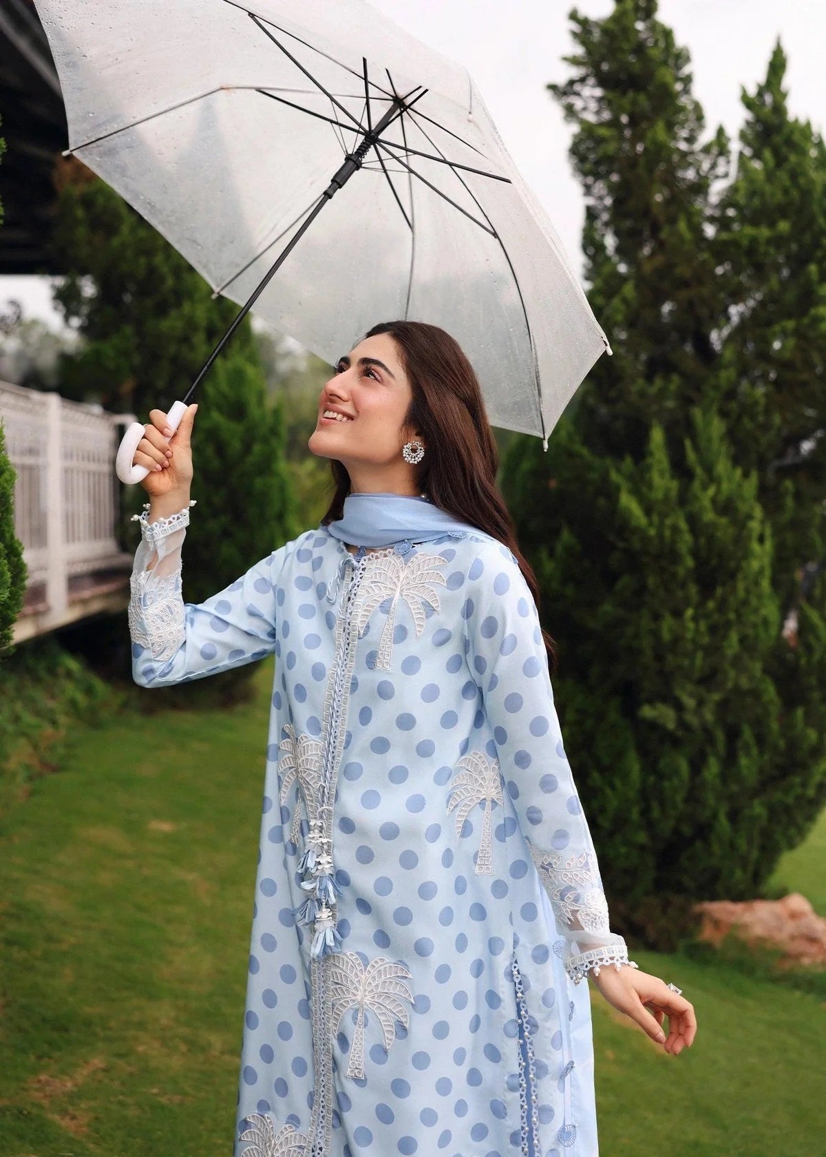 Sardinia Luxury Swiss Lawn Unstitched Embroidered 3Pc Suit-Palm Breeze