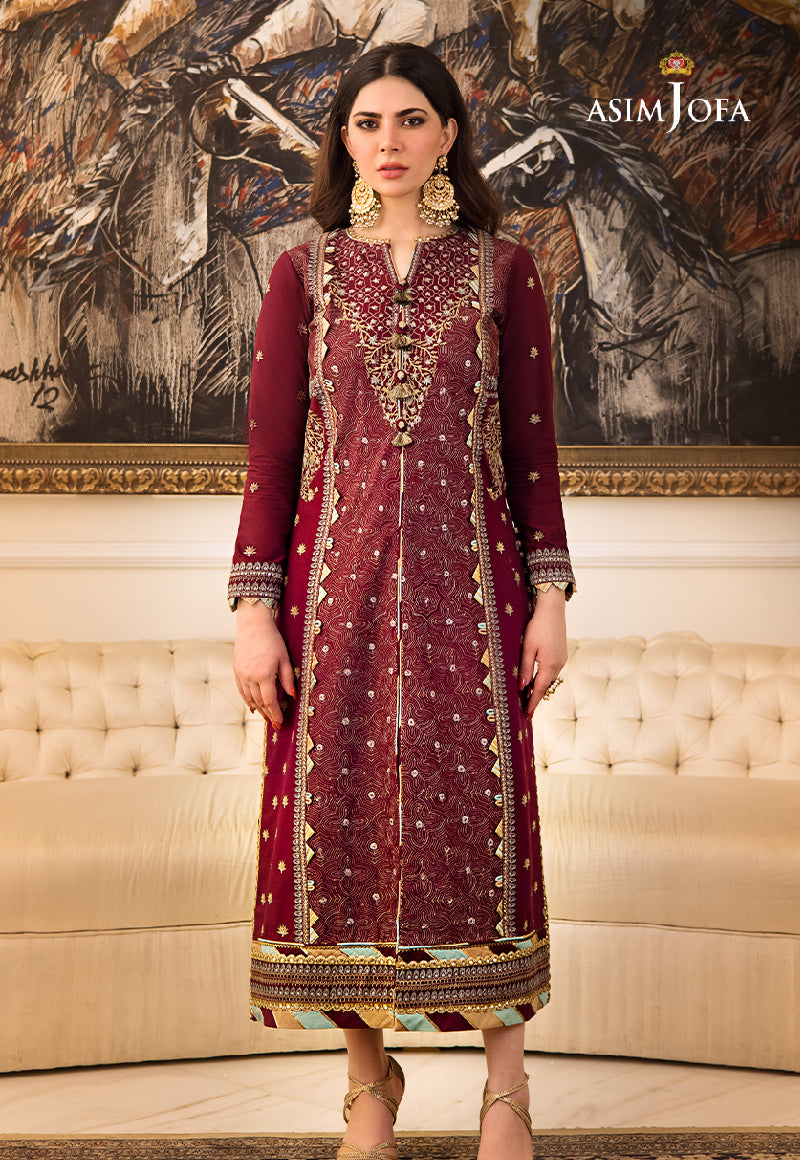 Ajlso-10 Unstitched 3 Pcs Shirt Dupatta Trouser