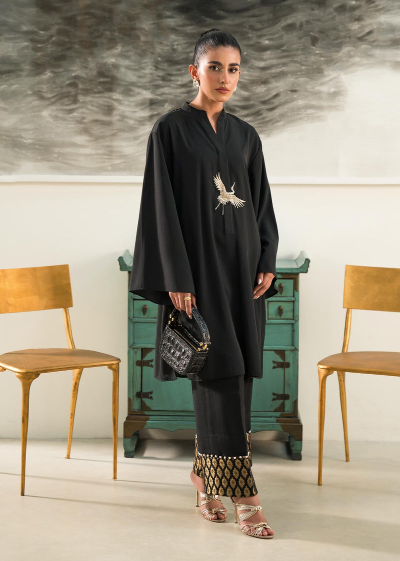 Jewelled Crane -Black