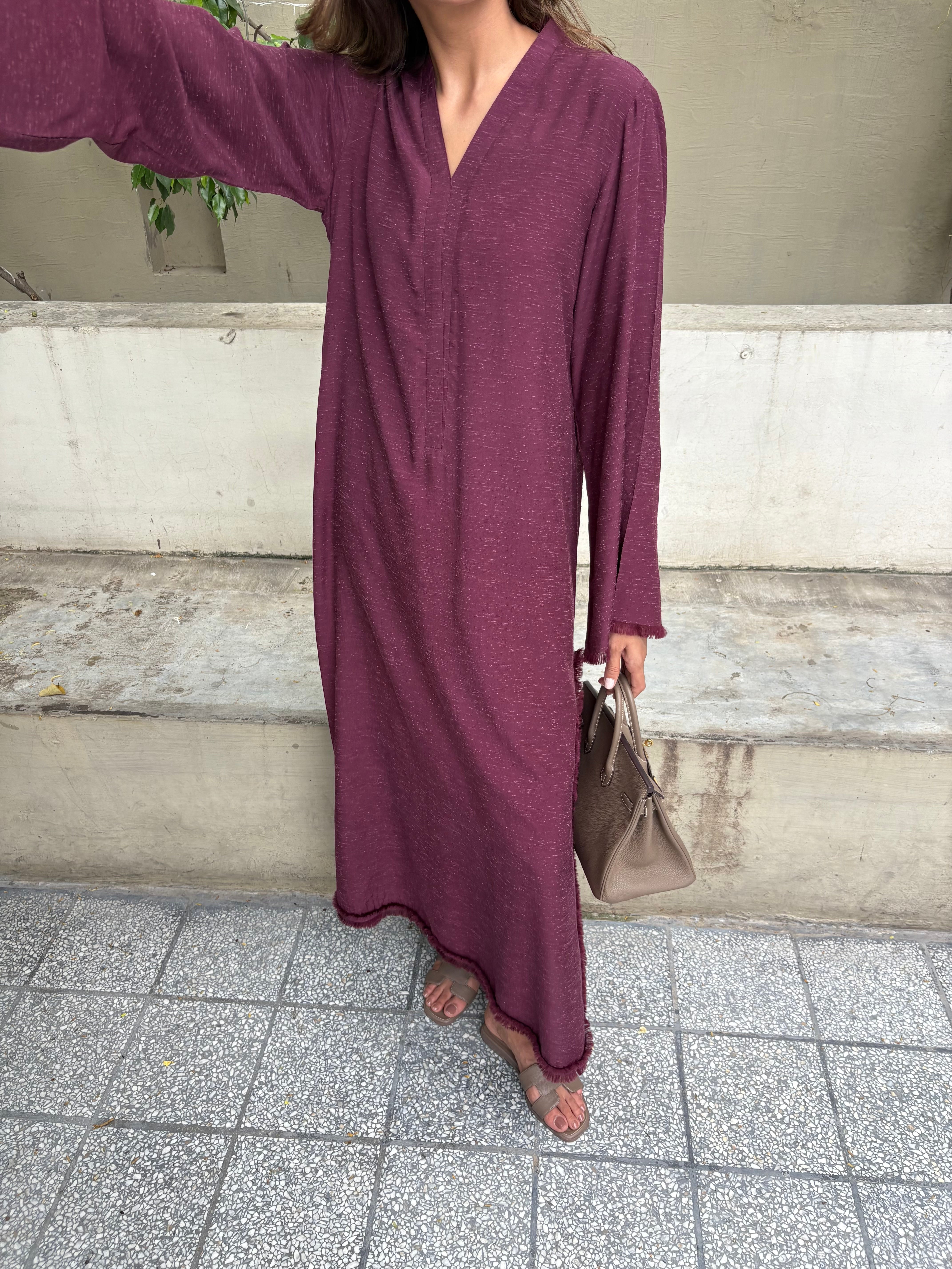 Burgundy Dhaaga Set
