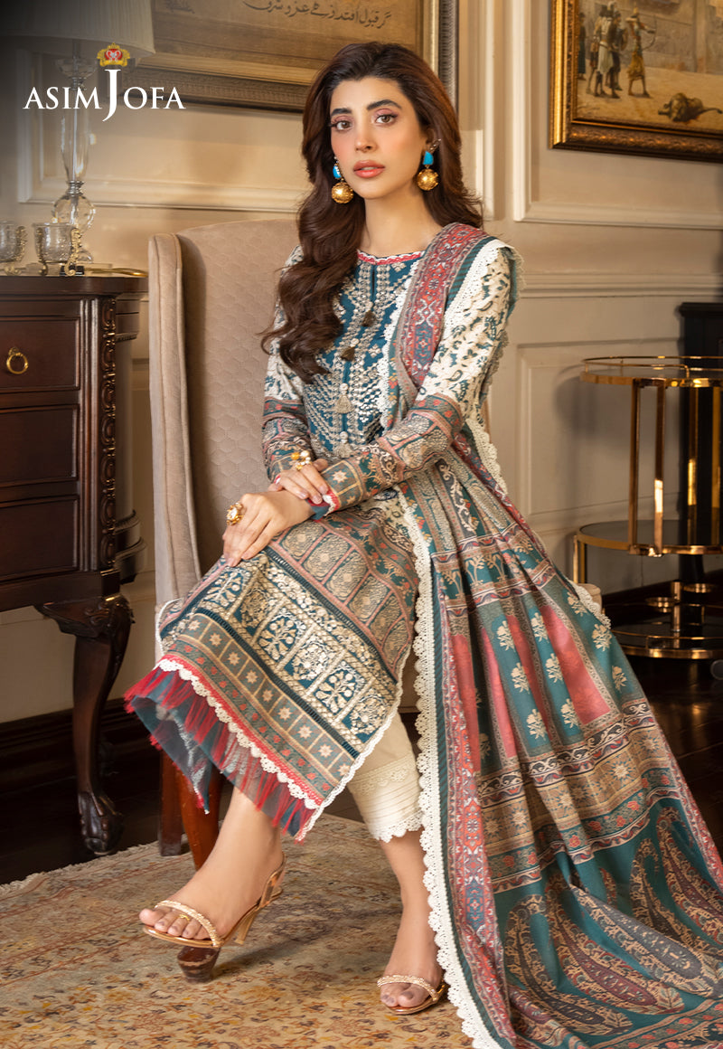 AJS-29 EMBROIDERED LAWN 2 PCS