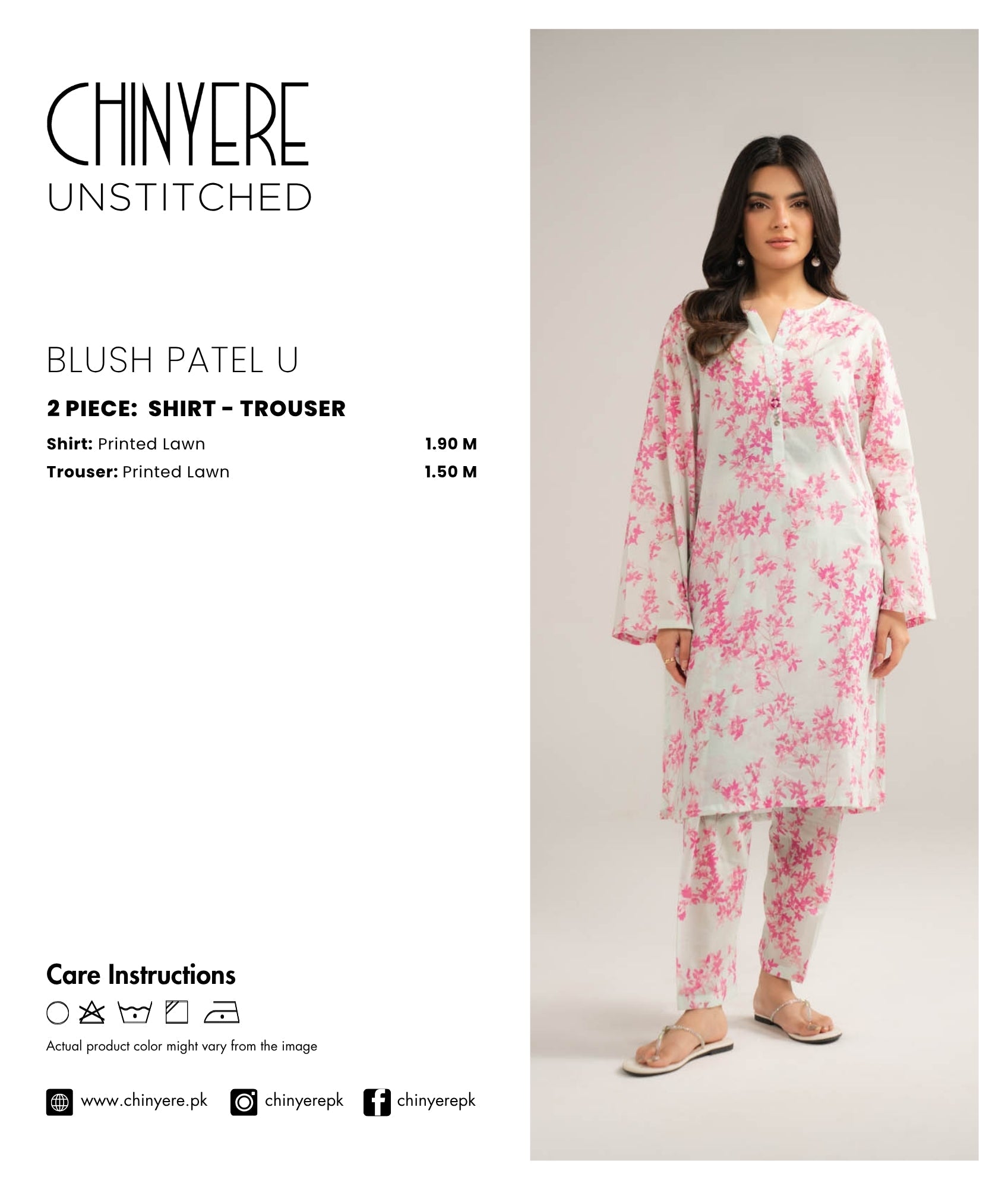 2 Piece Lawn Printed Unstitched Suit (UC0088)