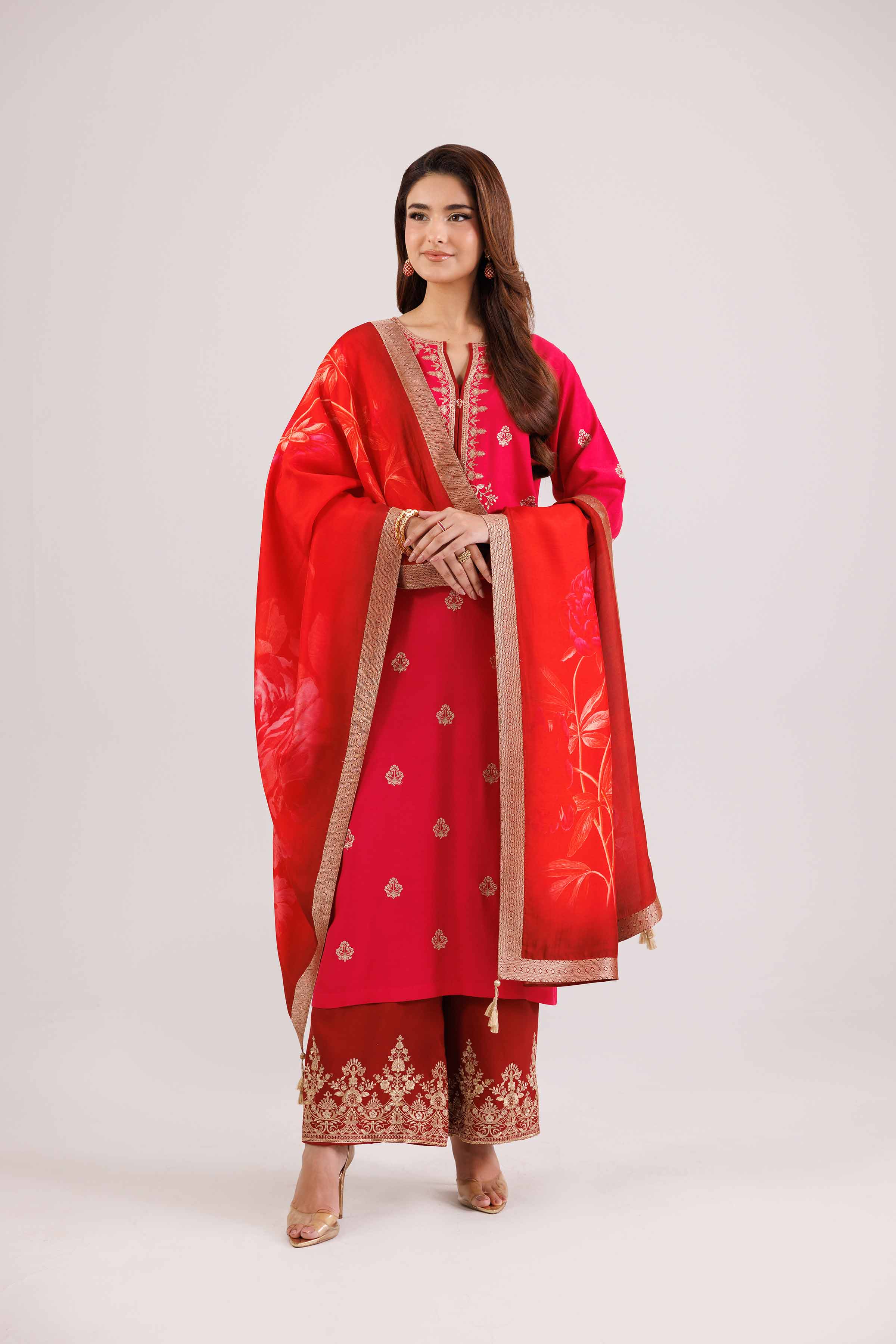 3 Piece - Embroidered Suit - 42419108