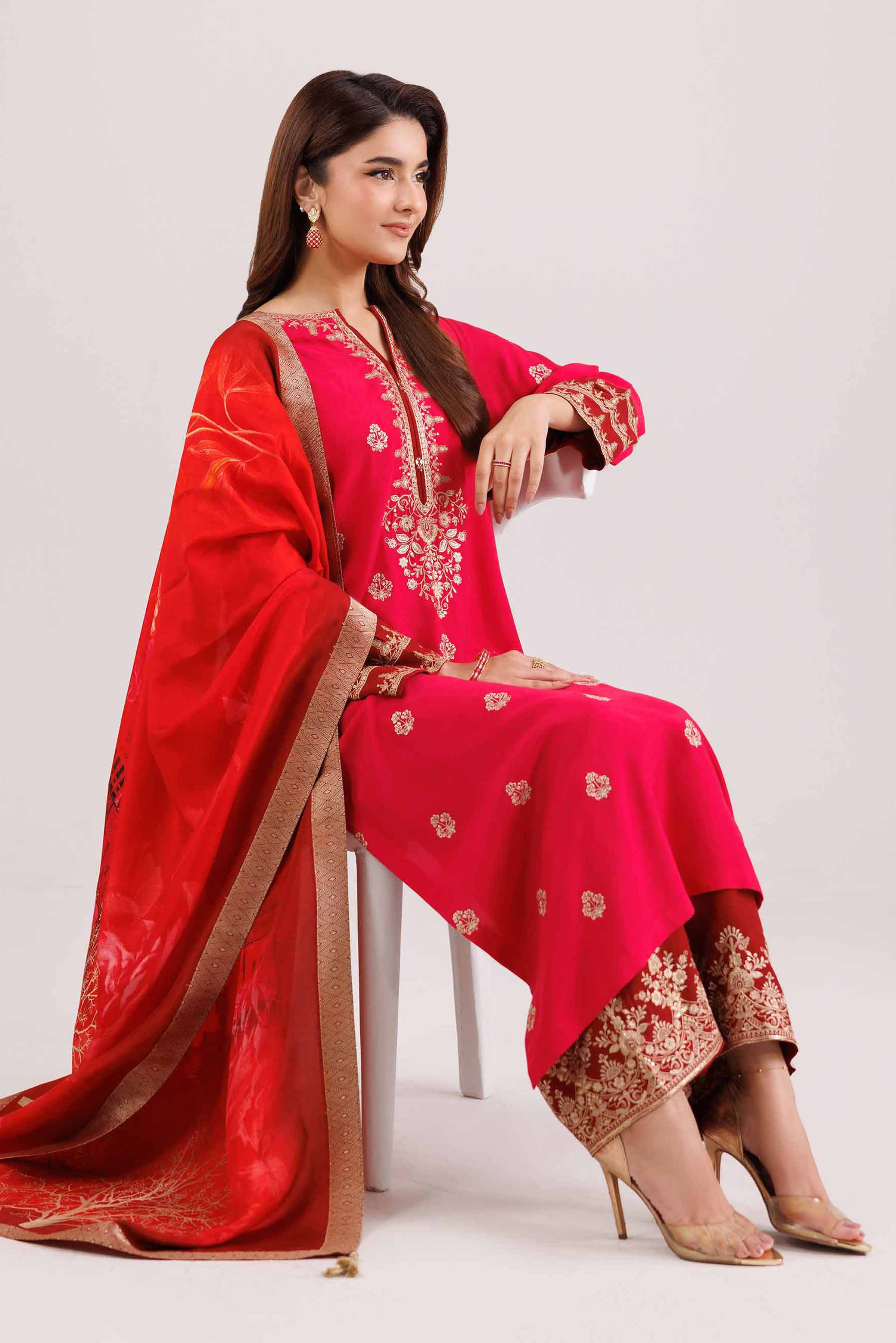 3 Piece - Embroidered Suit - 42419108