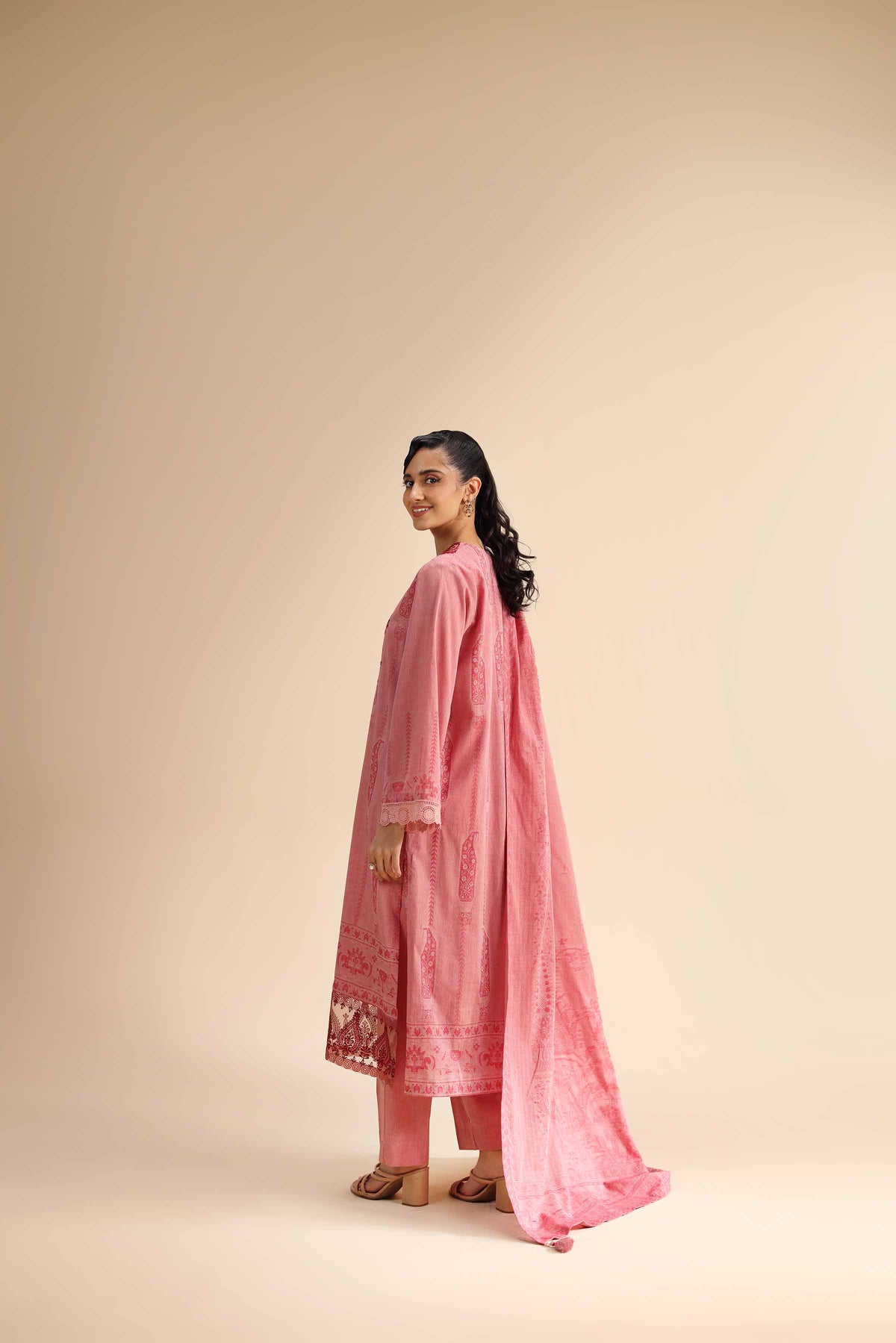 3 Piece - Jacquard Embroidered Suit - 42501050