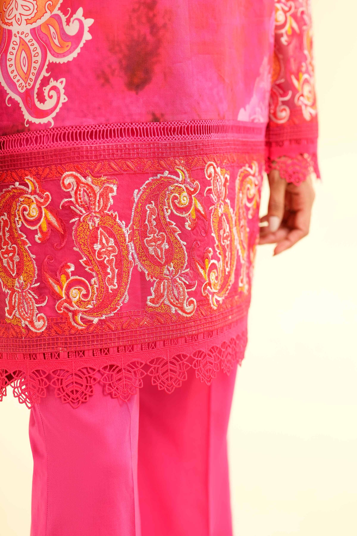 3 Piece - Digital Printed Embroidered Suit - 42501476