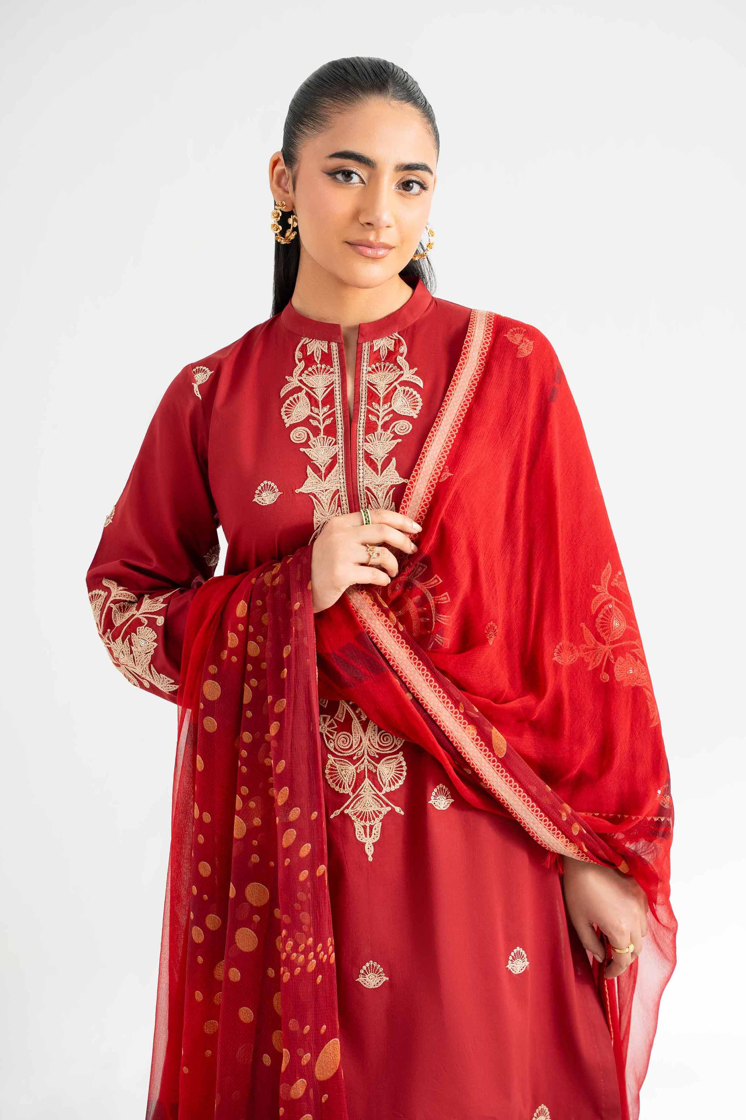 3 Piece - Jacquard Embroidered Suit - 42501819
