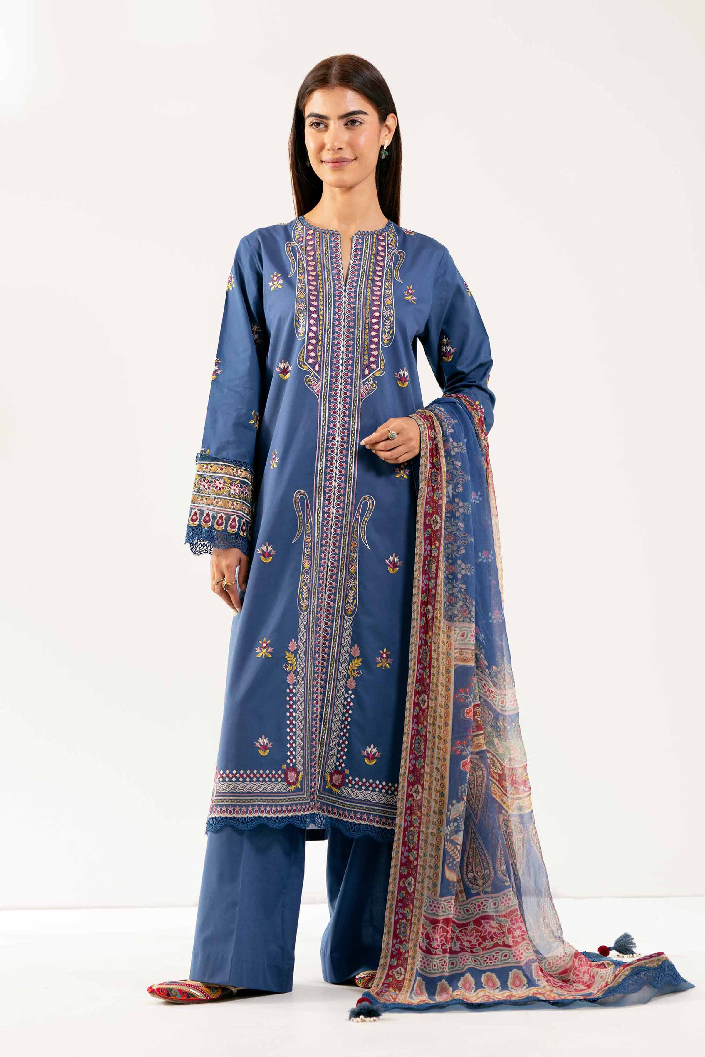 3 Piece - Jacquard Embroidered Suit - 42501820