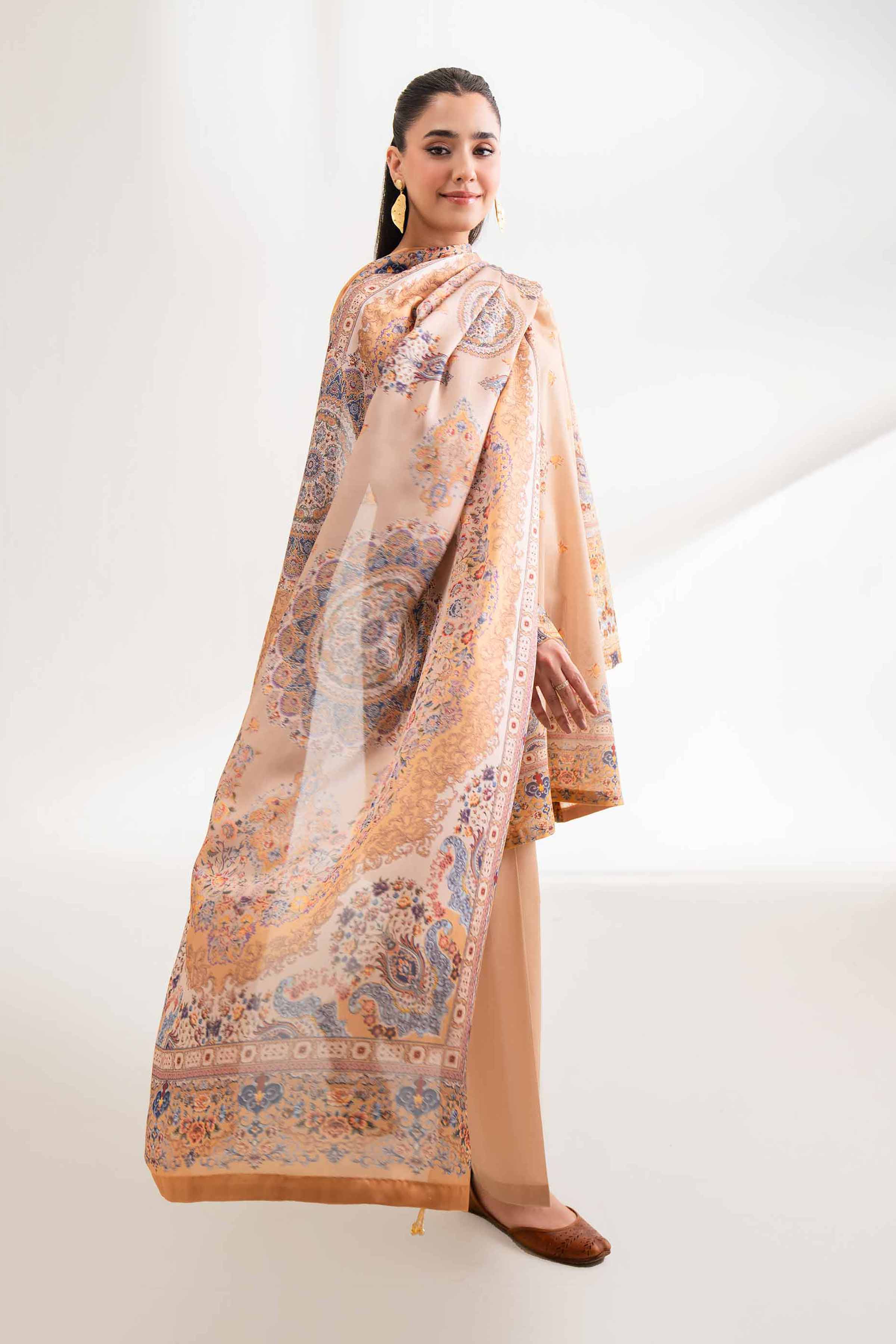 3 Piece - Digital Printed Embroidered Suit - 42501840