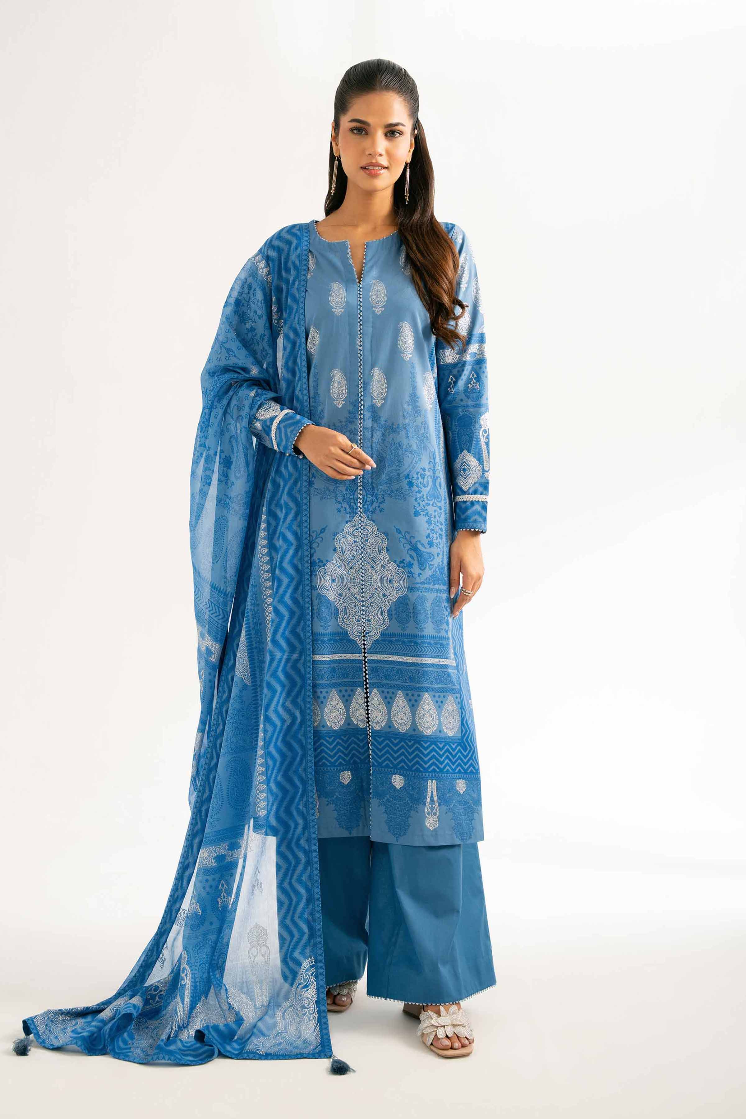 3 Piece - Foil Printed Suit - 42501904