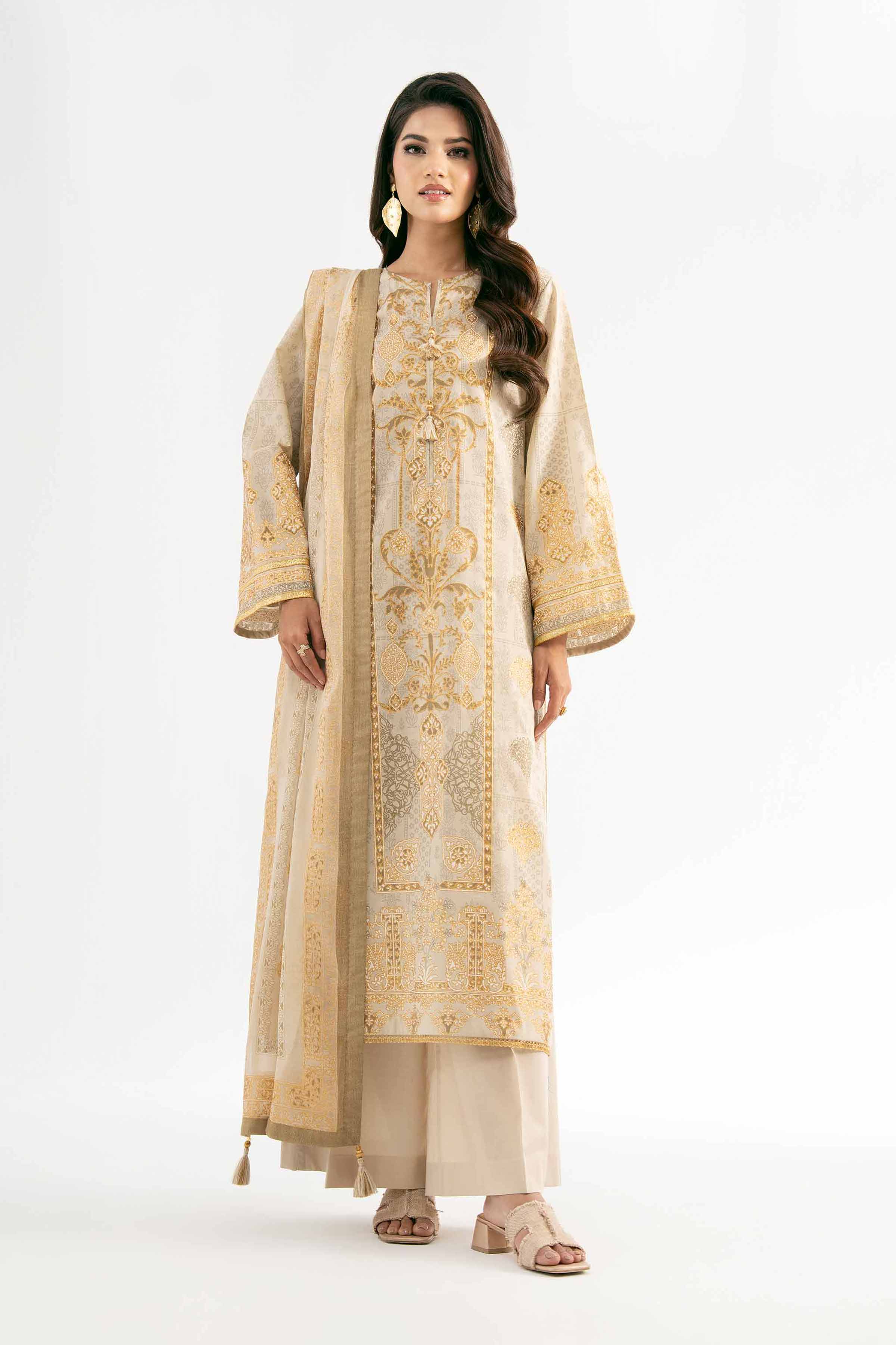 3 Piece - Foil Printed Suit - 42501907