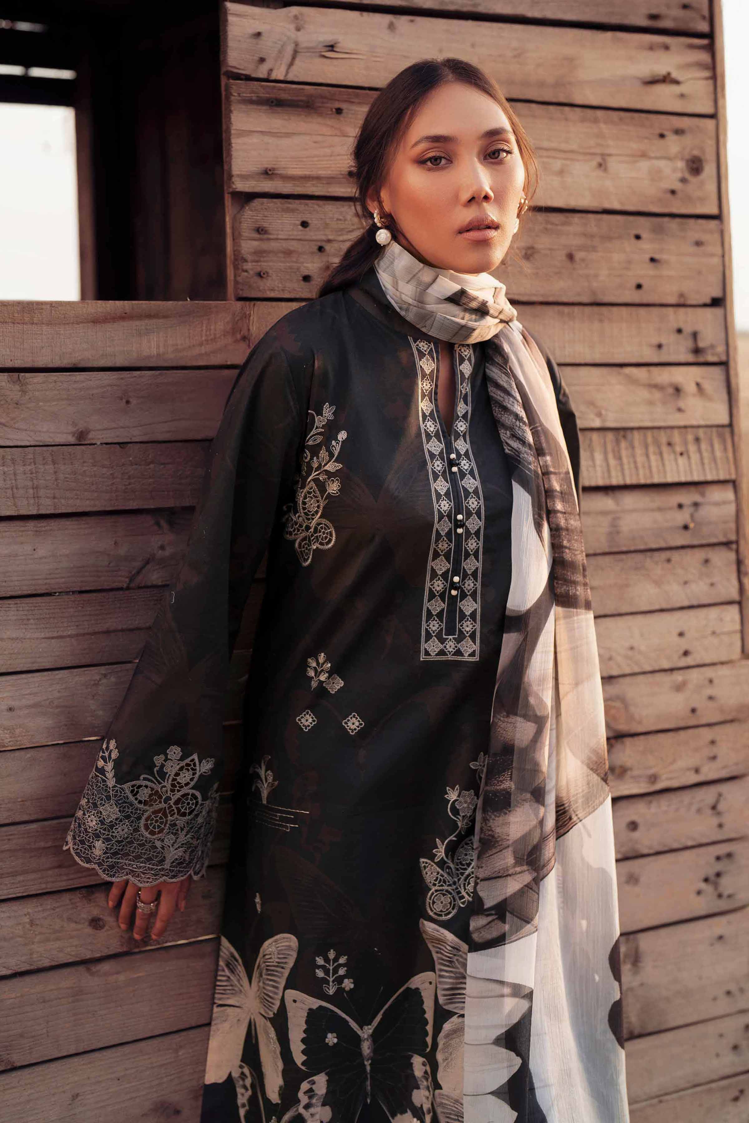 3 Piece - Digital Printed Embroidered Suit - 42502034