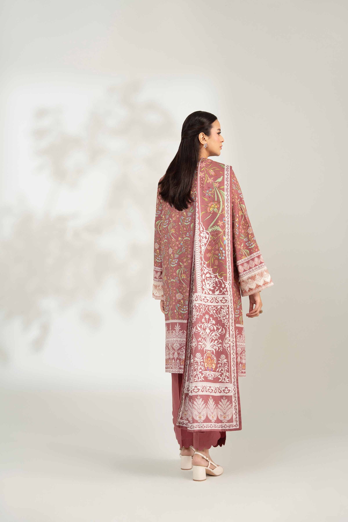 3 Piece - Digital Printed Embroidered Suit - 42502645