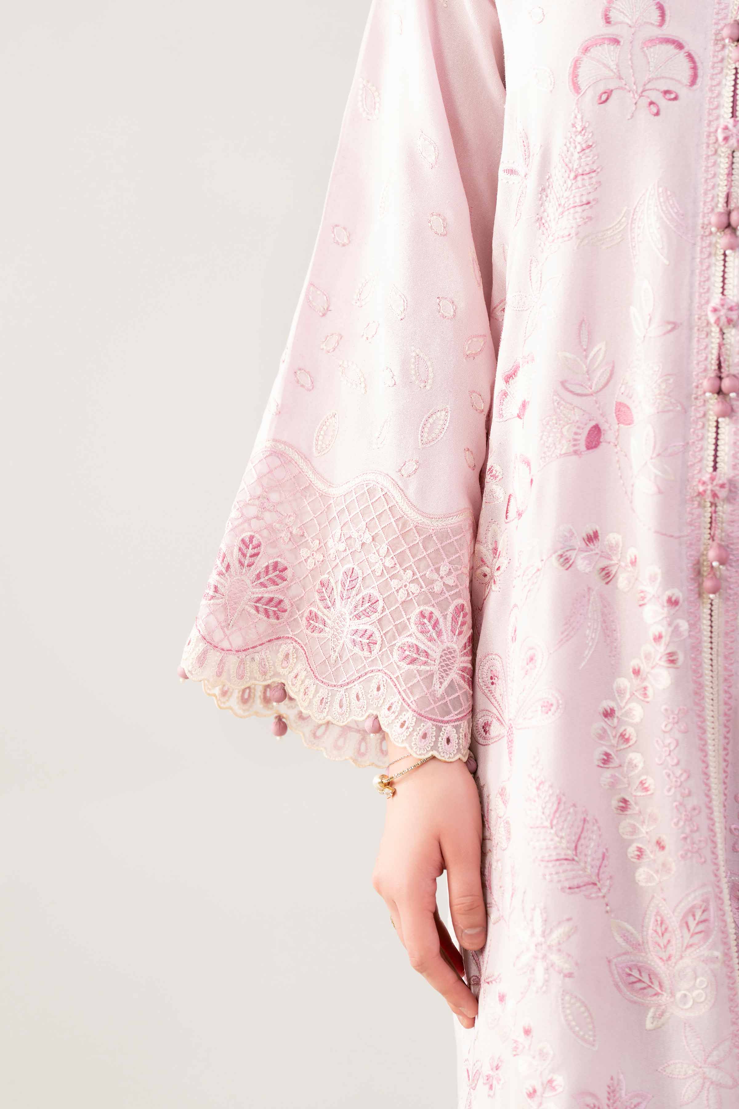 3 Piece - Printed Embroidered Suit - 42502745