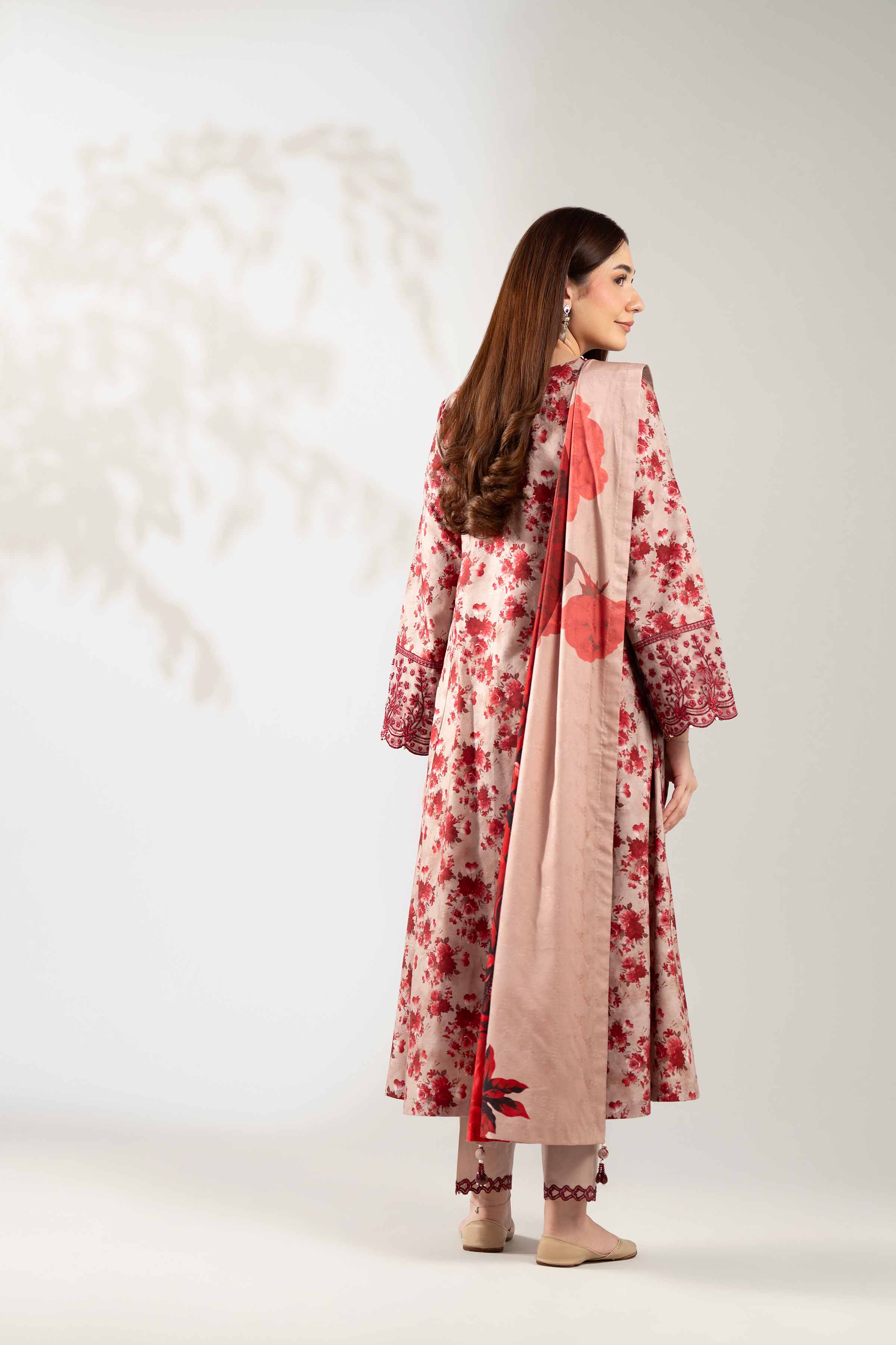 3 Piece - Digital Printed Embroidered Suit - 42502894