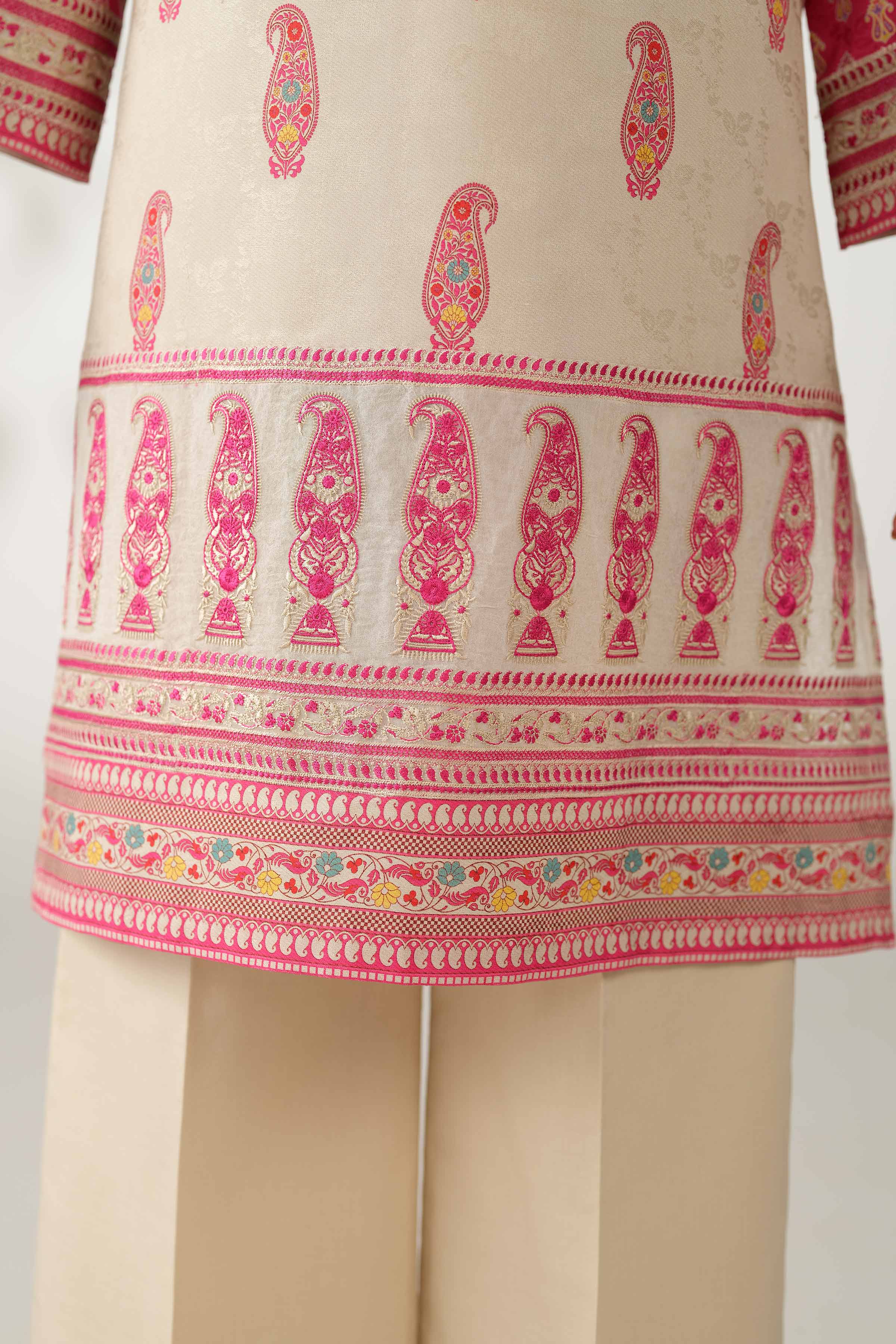 3 Piece - Digital Printed Embroidered Suit - 42502898