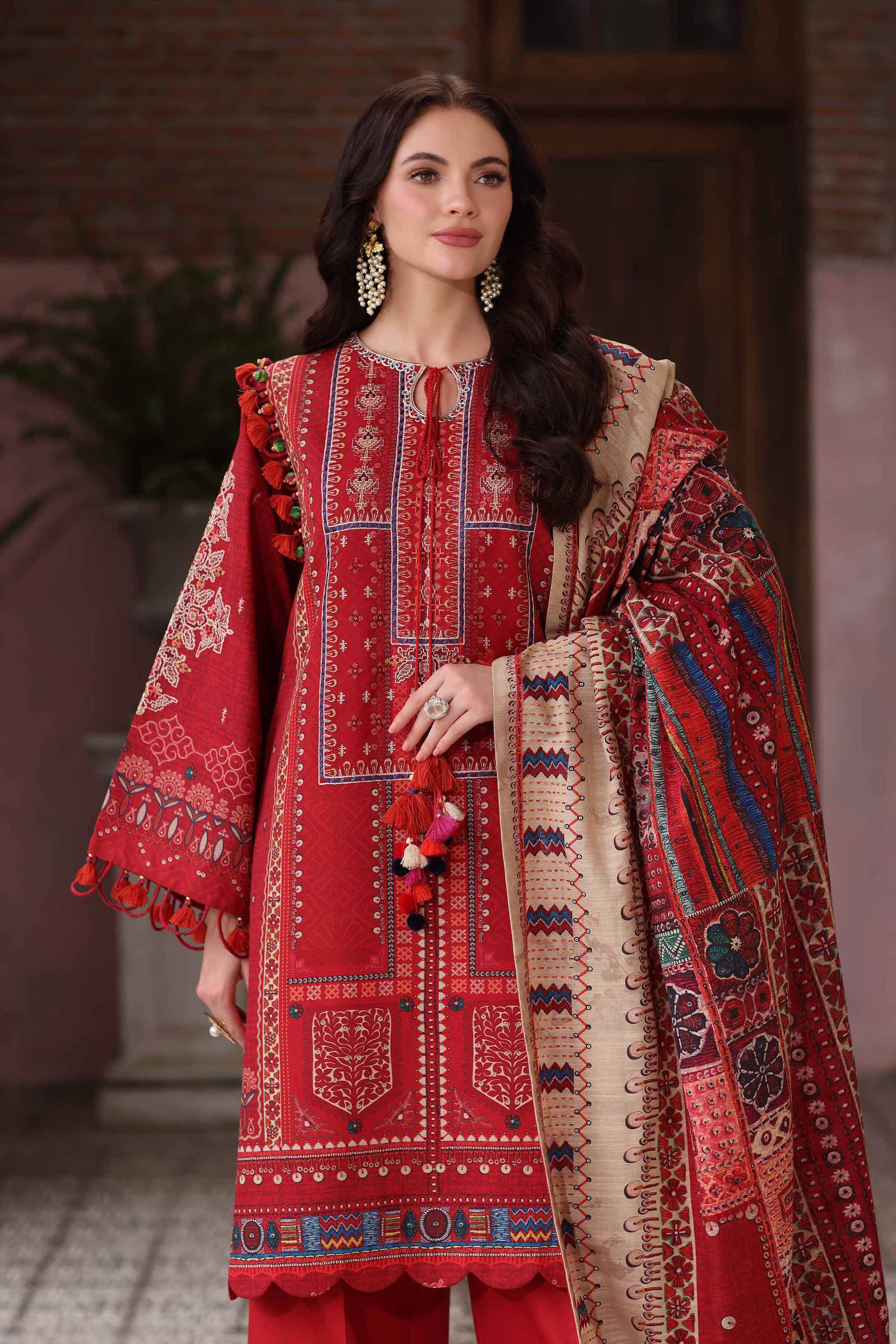 3 Piece - Digital Printed Embroidered Suit - 42502915