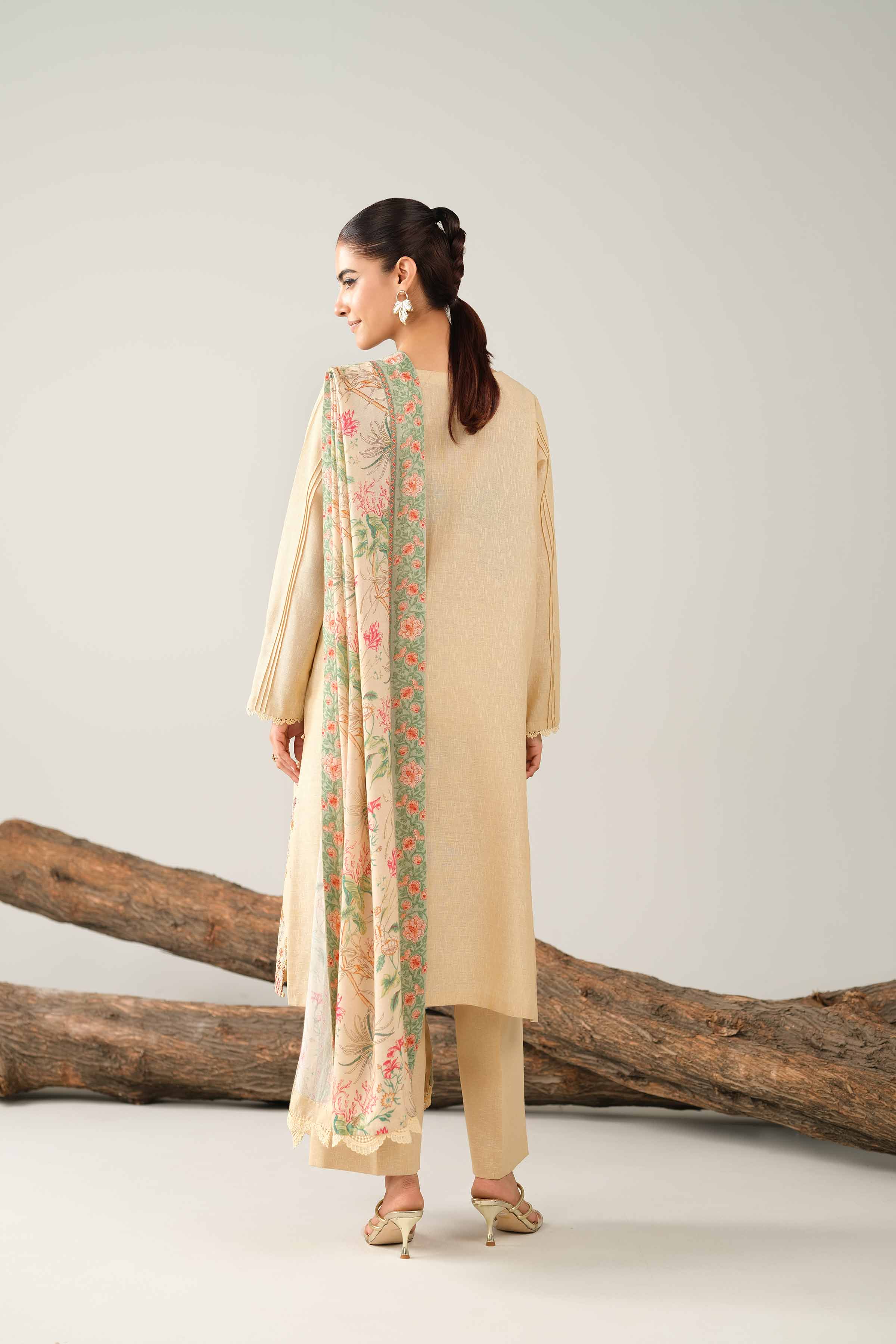 3 Piece - Digital Printed Embroidered Suit - 42502980