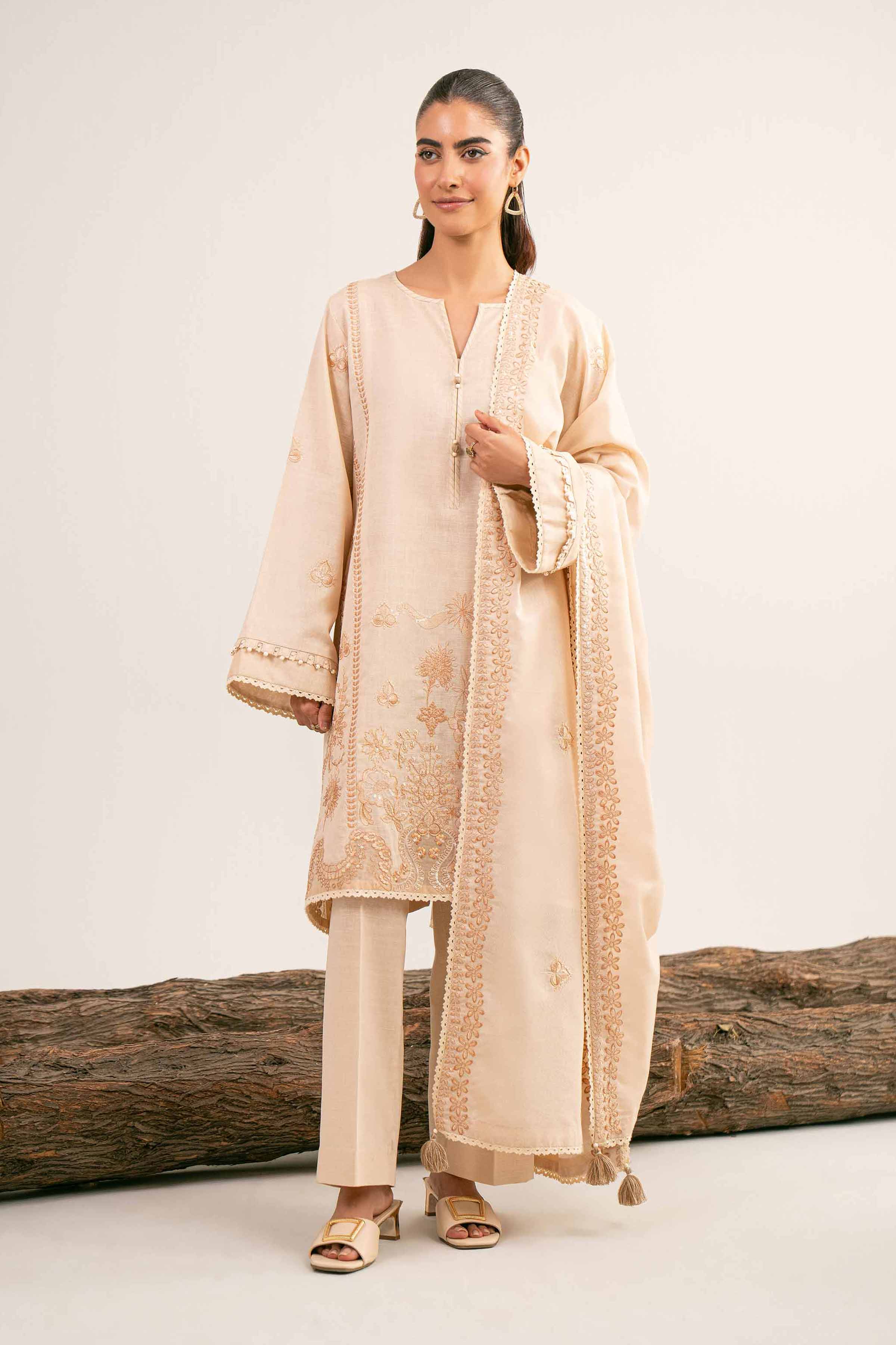 3 Piece - Embroidered Suit - 42503501