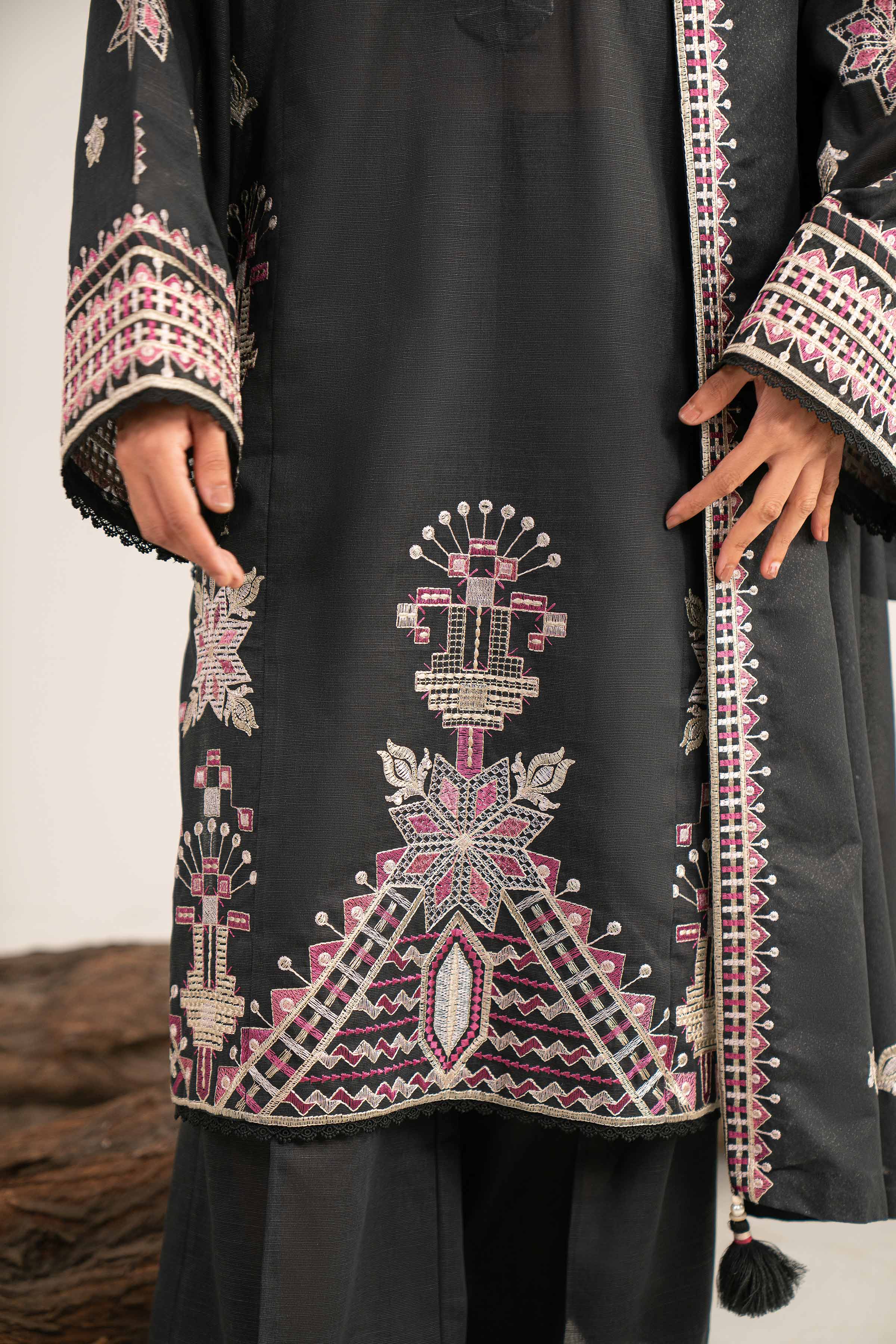 3 Piece - Embroidered Suit - 42503503