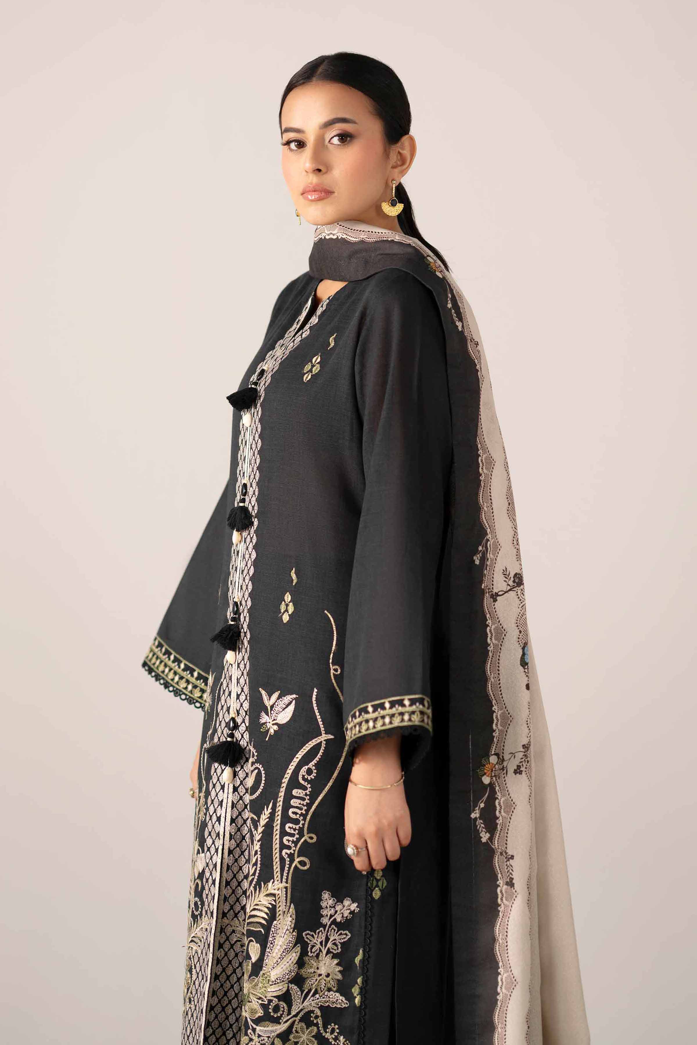 3 Piece - Printed Embroidered Suit - 42503517