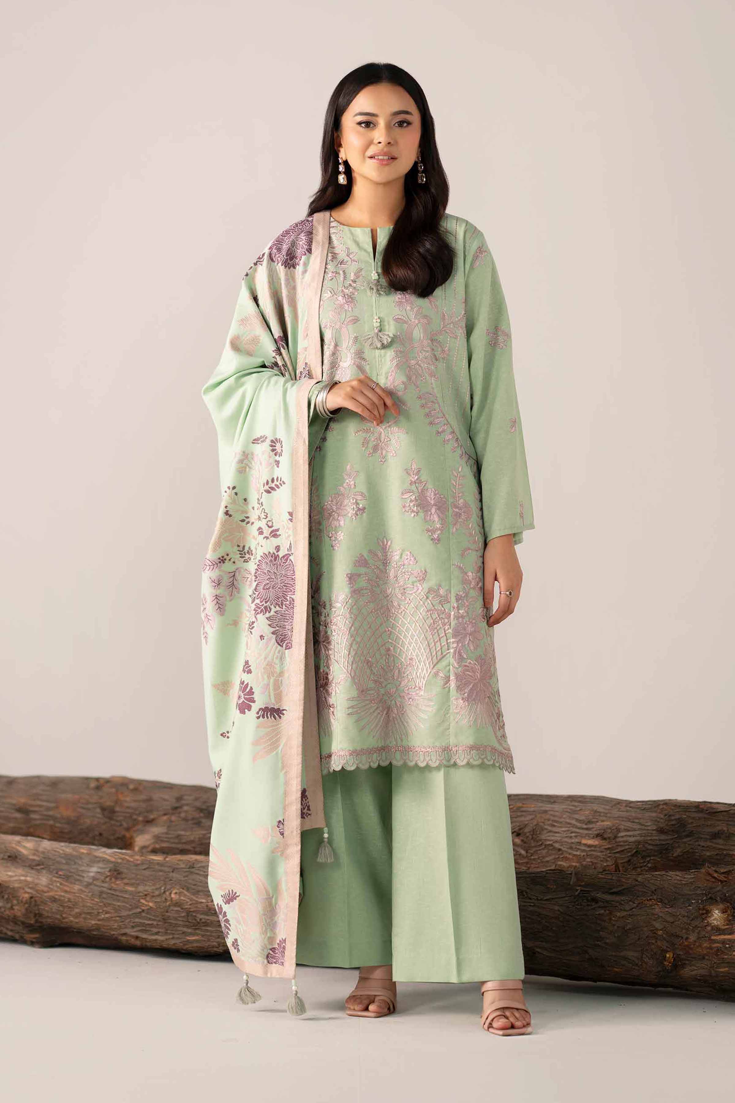 3 Piece - Embroidered Suit - 42503575