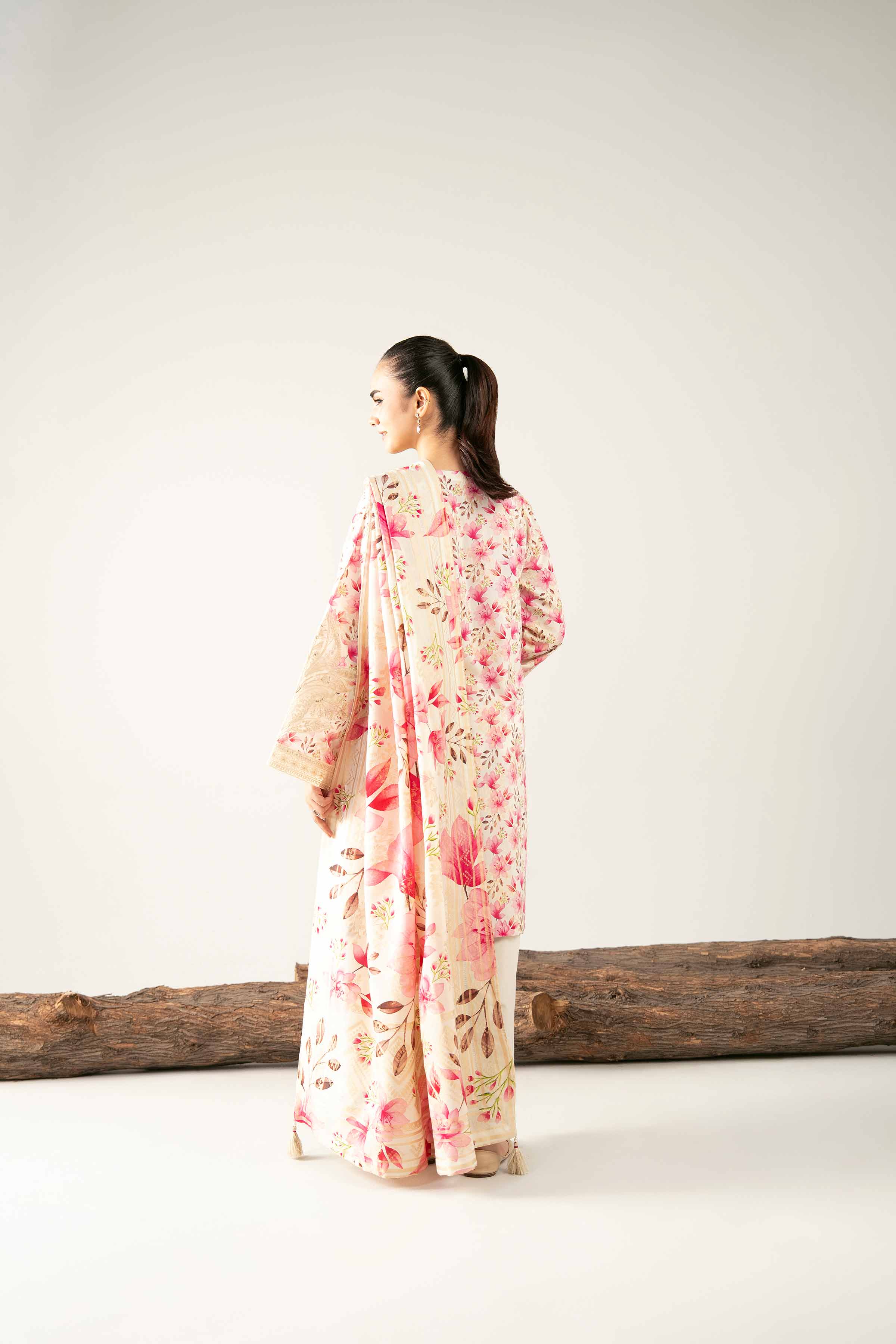 3 Piece - Digital Printed Embroidered Suit - 42503601