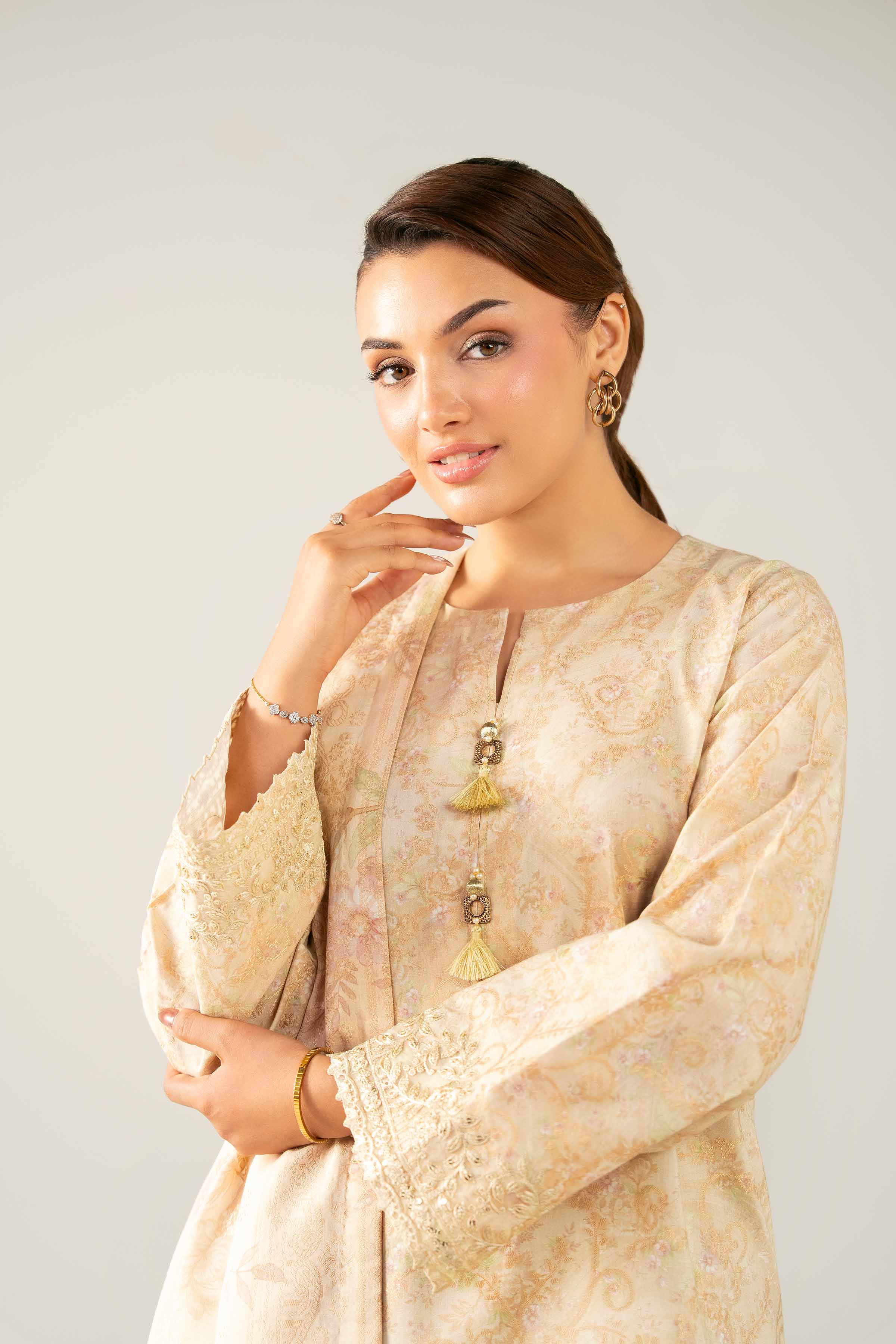 3 Piece - Digital Printed Embroidered Suit - 42503603