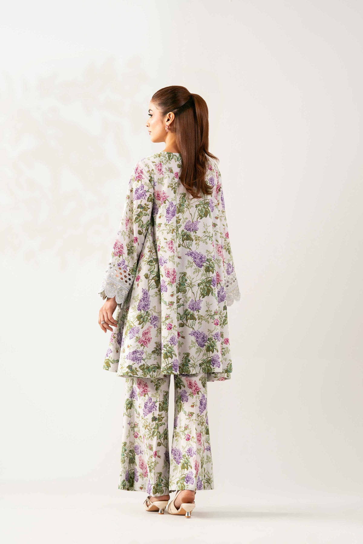 2 Piece - Printed Embroidered Suit - 42503615
