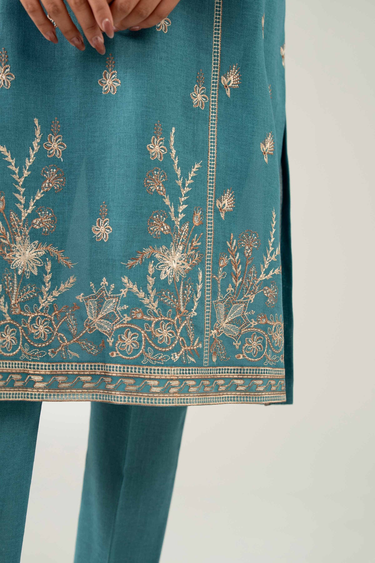 2 Piece - Embroidered Suit - 42503631