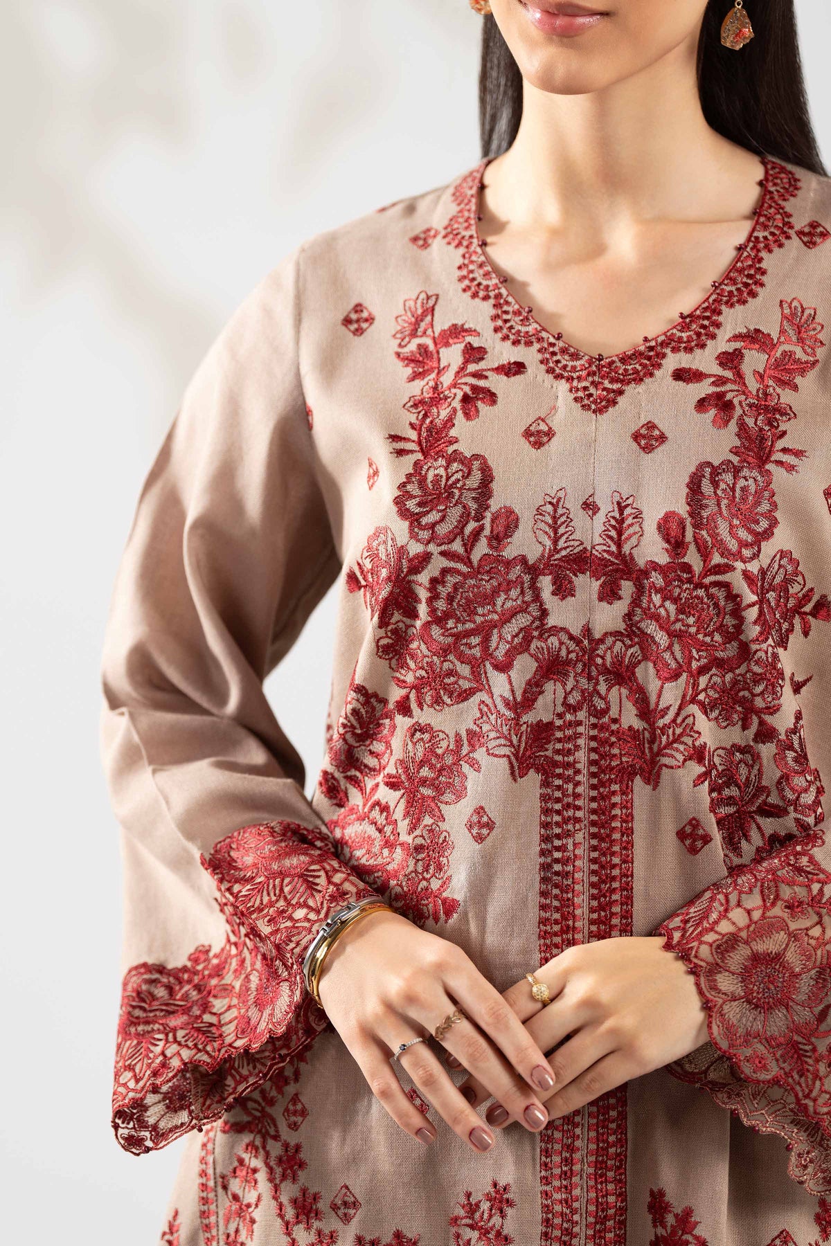 2 Piece - Embroidered Suit - 42503633