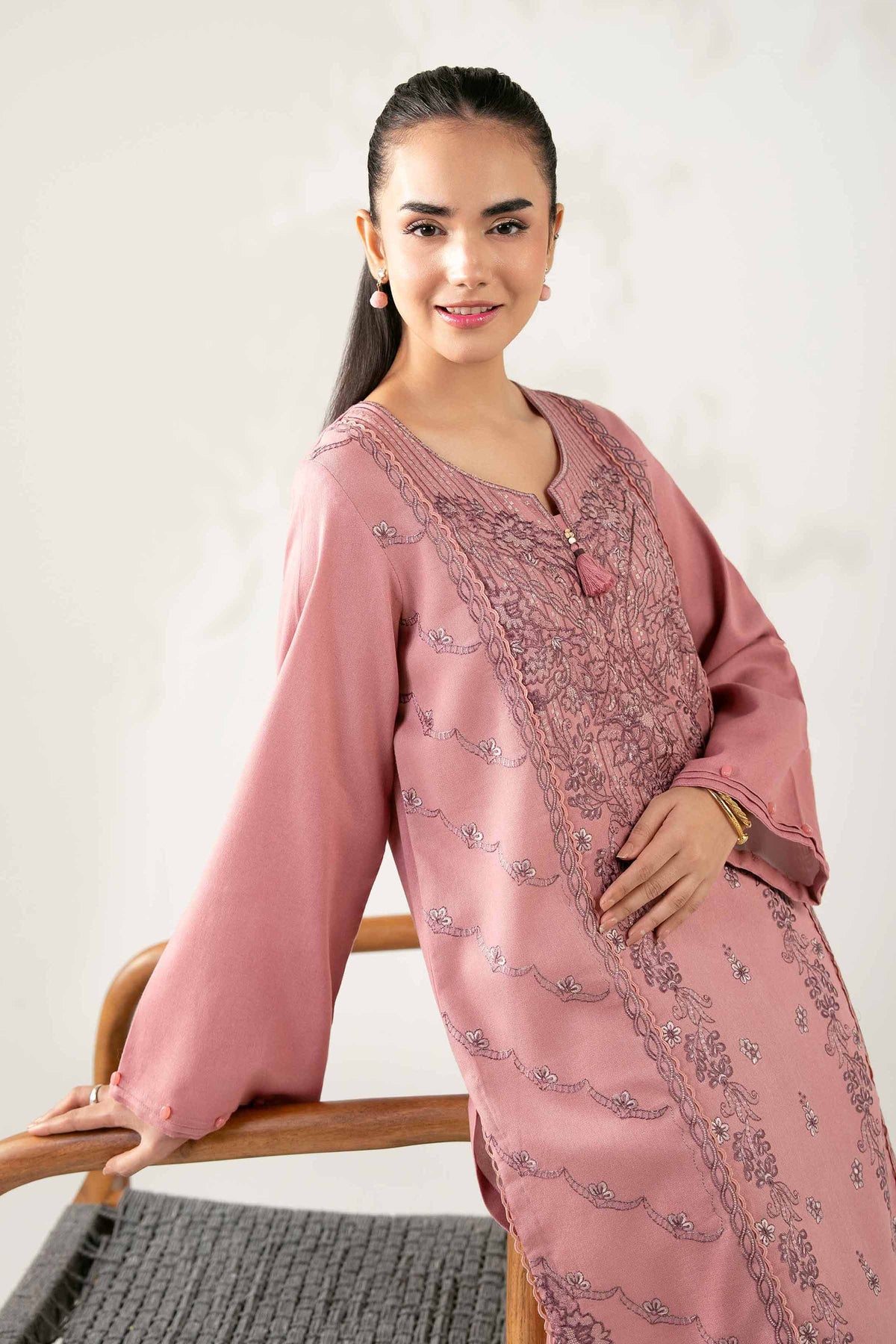 2 Piece - Embroidered Suit - 42503634